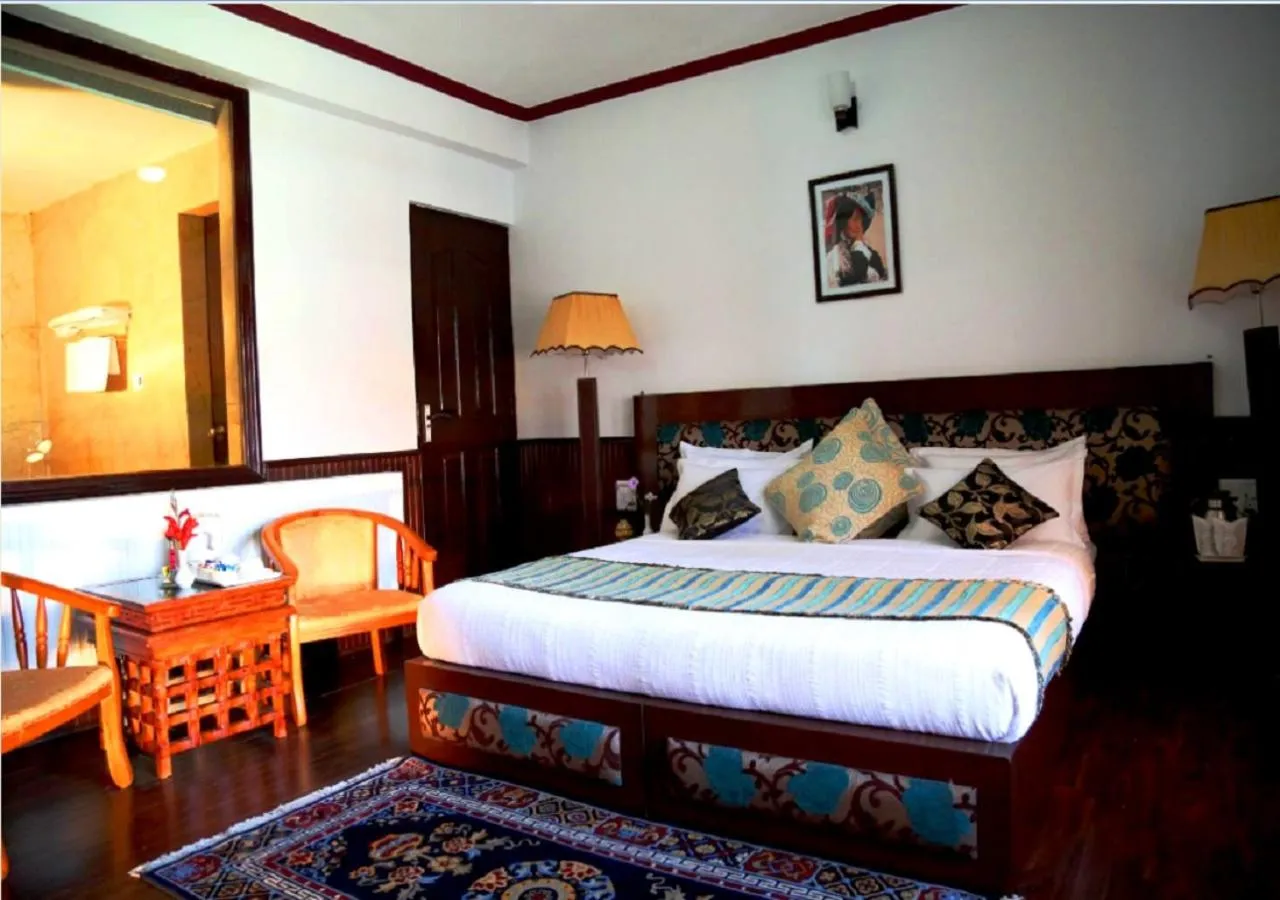 Bed in Hotel Shangrila - Leh