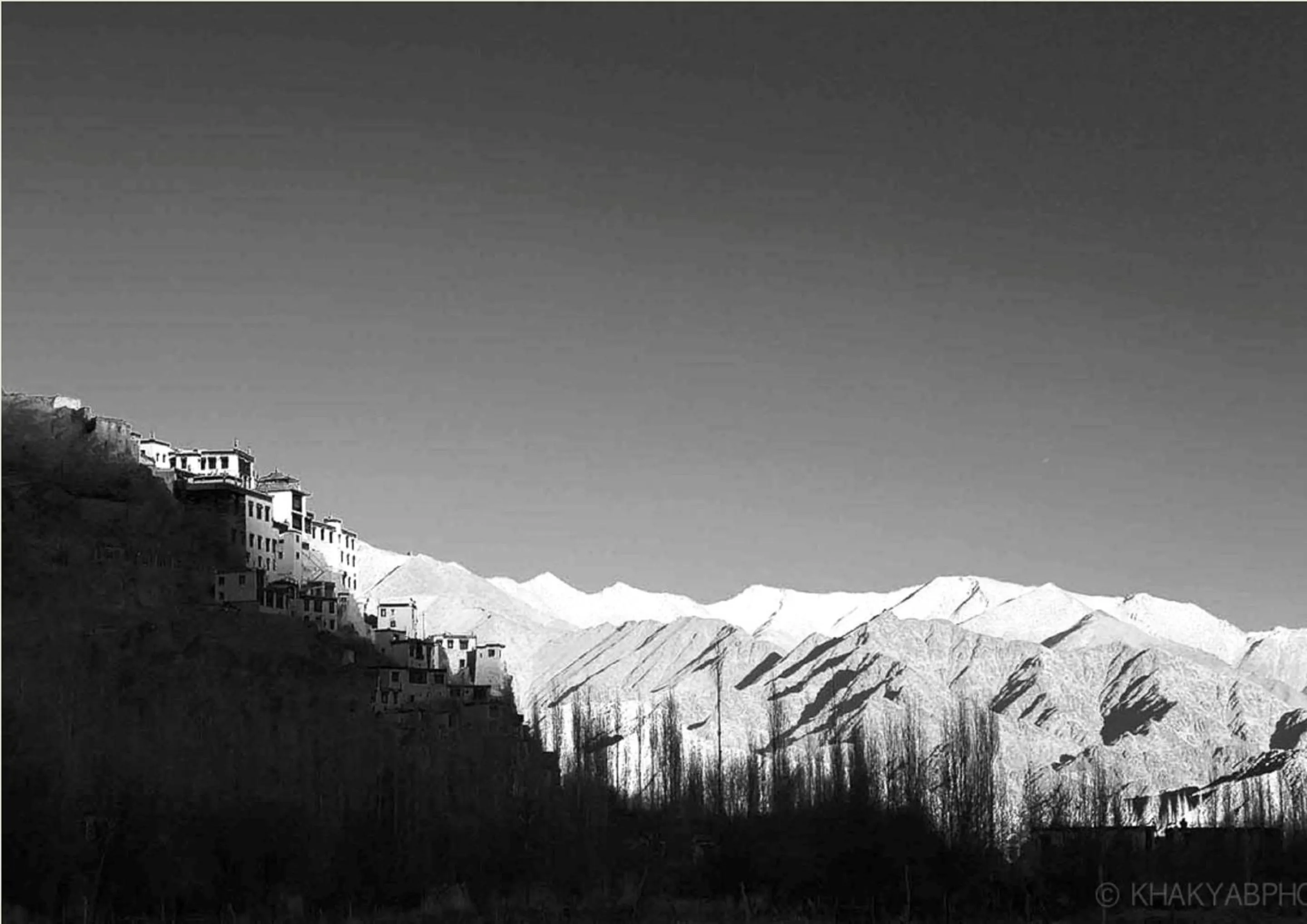 Natural landscape in Hotel Shangrila - Leh