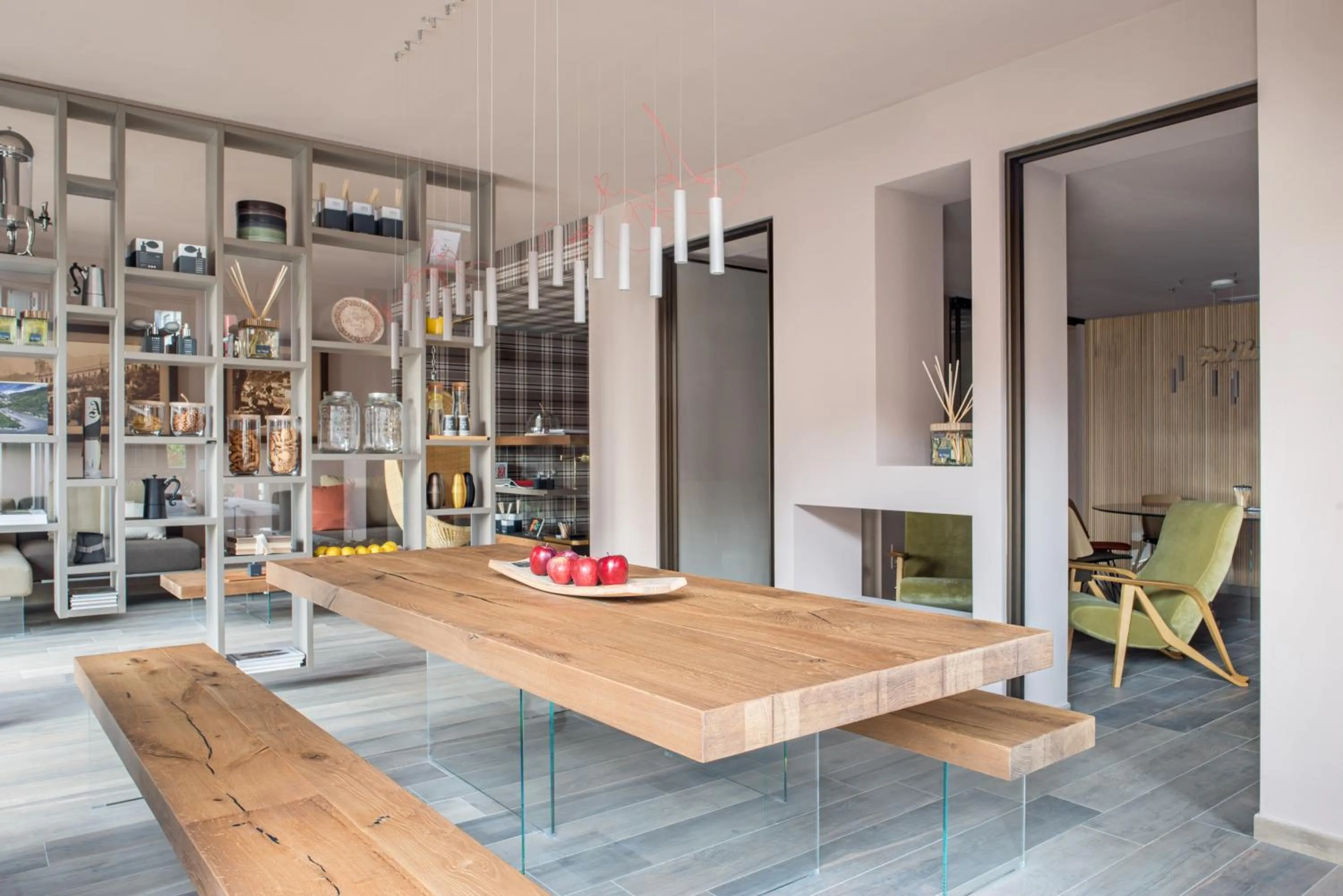 Lobby or reception in QC Room San Pellegrino