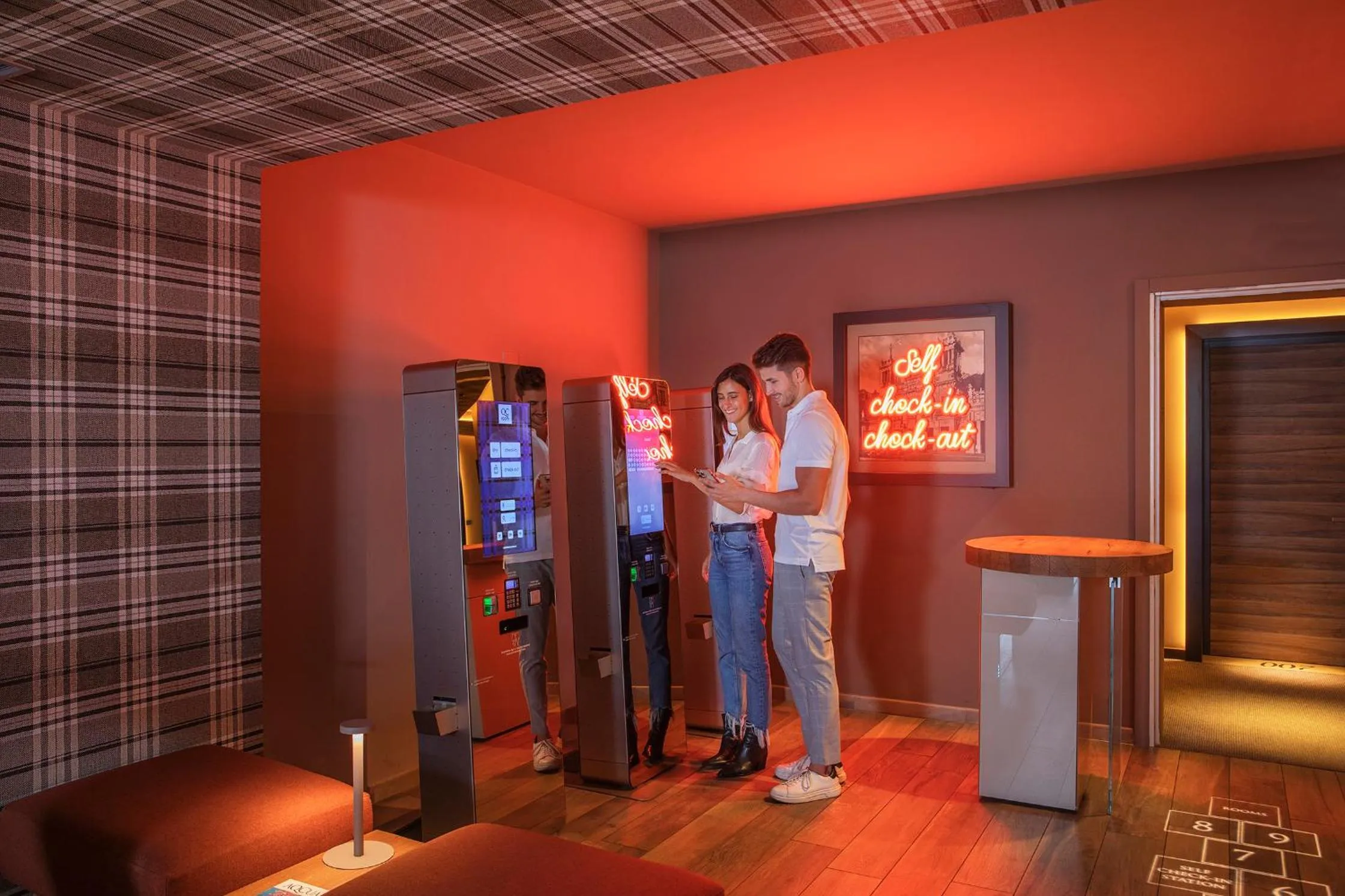 Lobby or reception in QC Room San Pellegrino