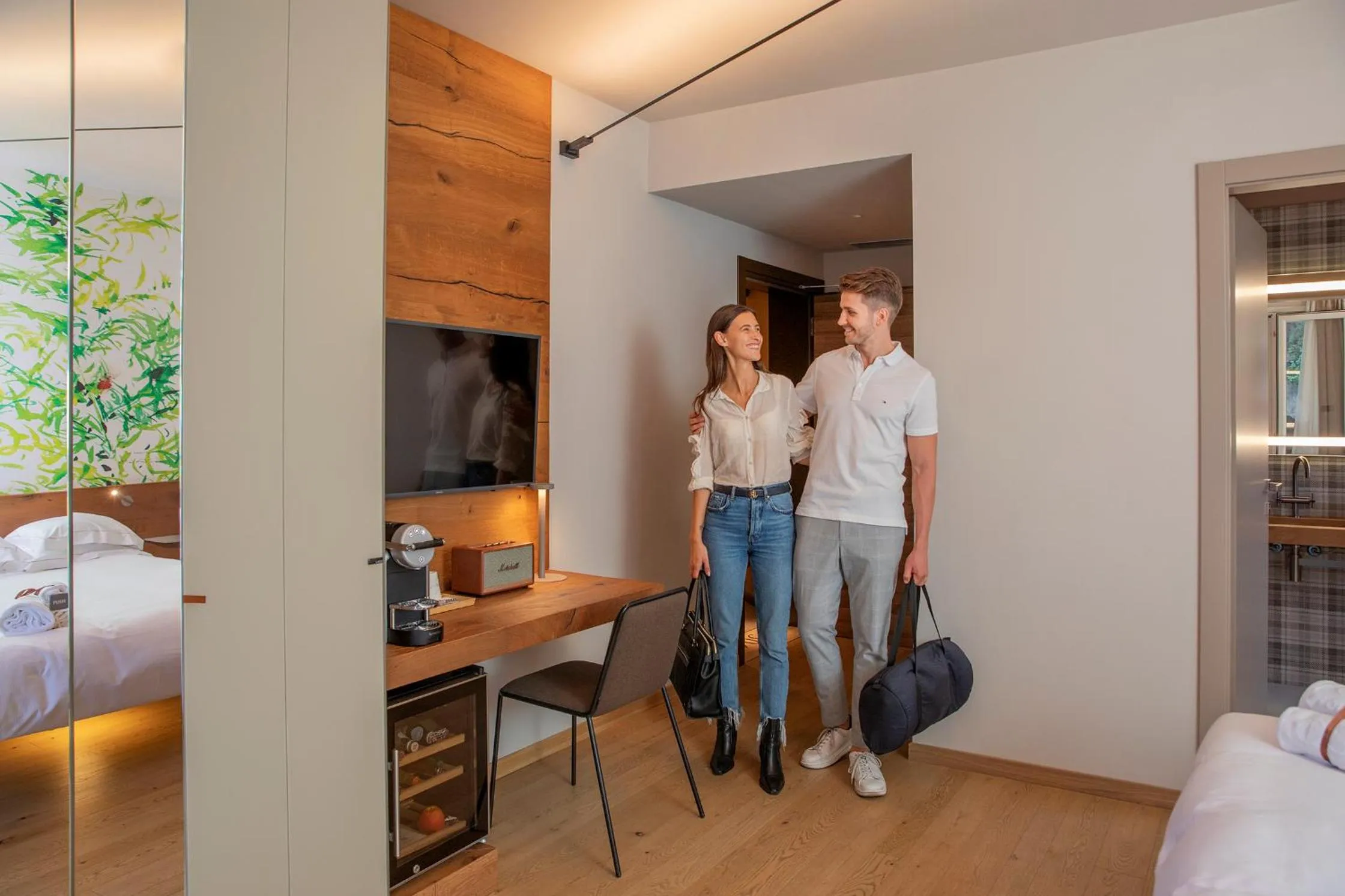 Bedroom, Bed in QC Room San Pellegrino