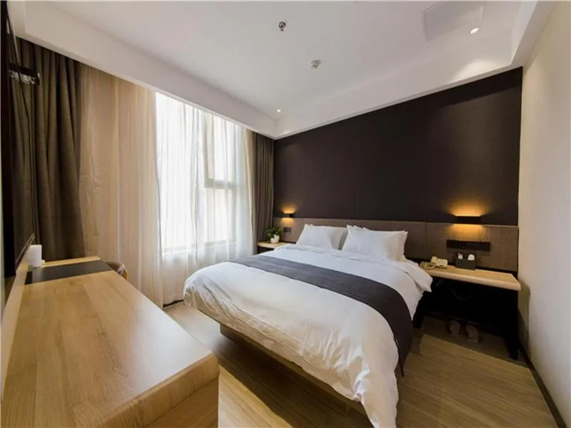 Bed in Thank Inn Plus Hotel Hebei Shijiazhuang High-tech Zone Torch Plaza