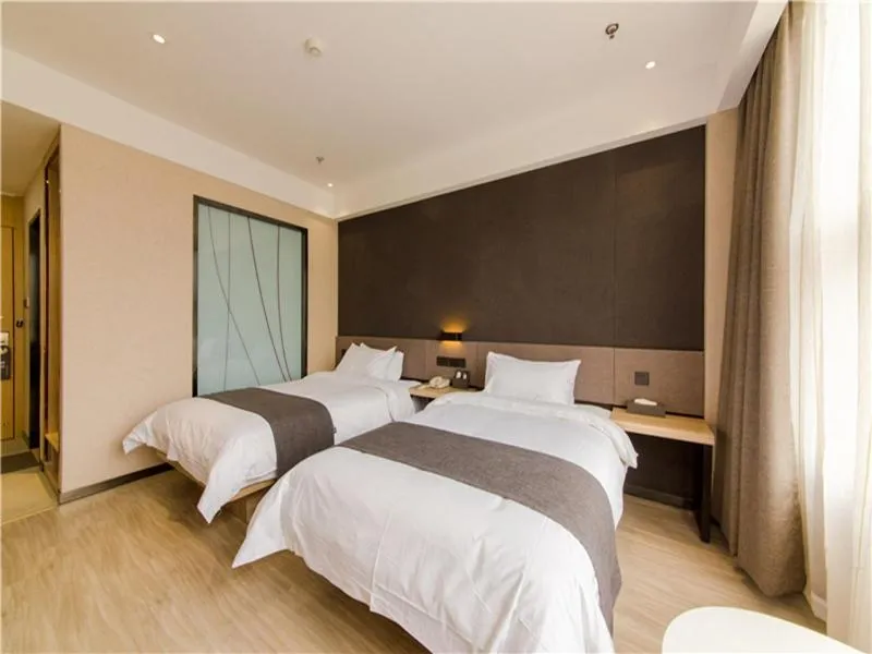 Bed in Thank Inn Plus Hotel Hebei Shijiazhuang High-tech Zone Torch Plaza