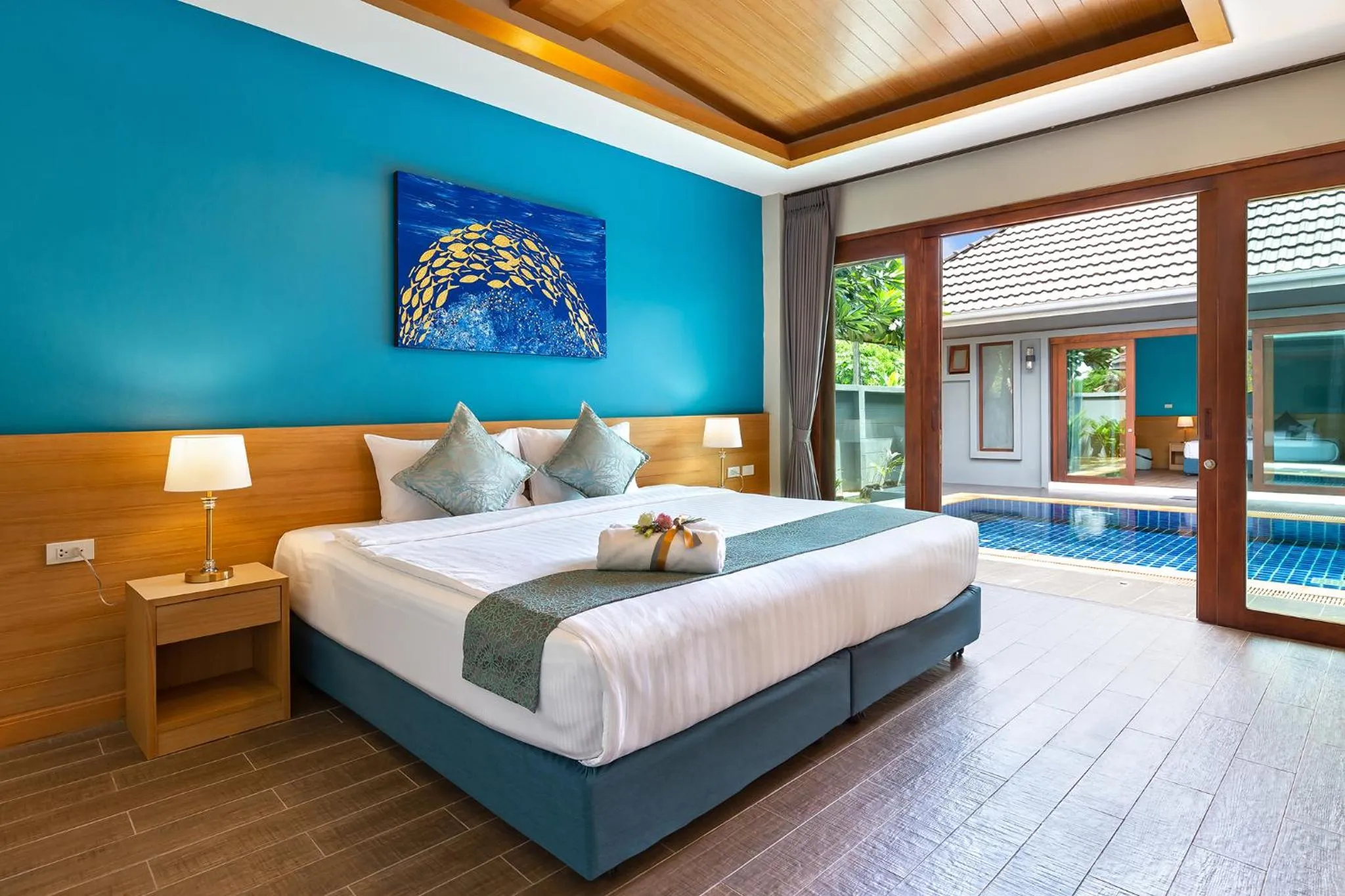 Bed in Lady Naya Villas - SHA Extra Plus
