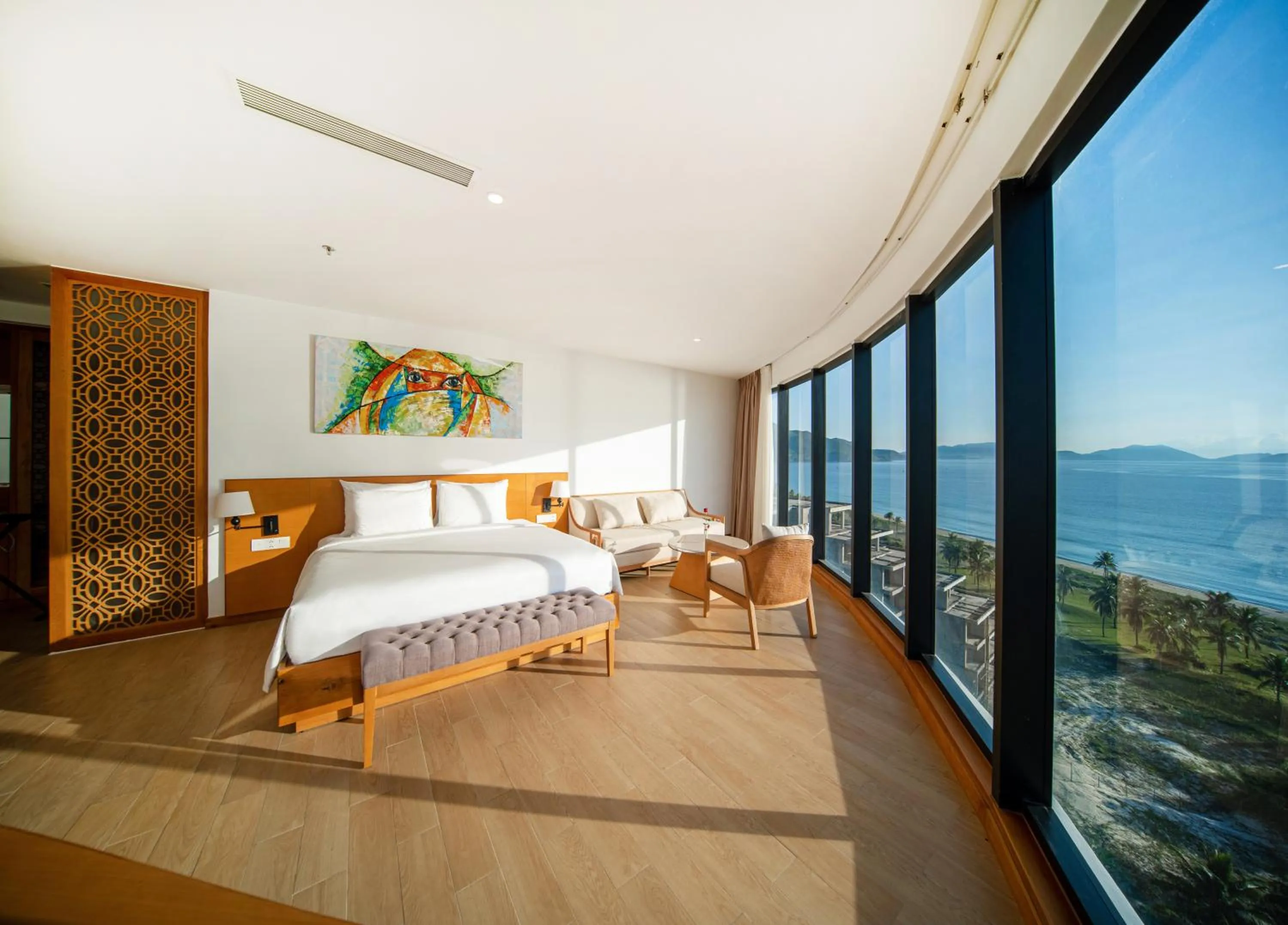 View (from property/room), Bed in Selectum Noa Resort Cam Ranh