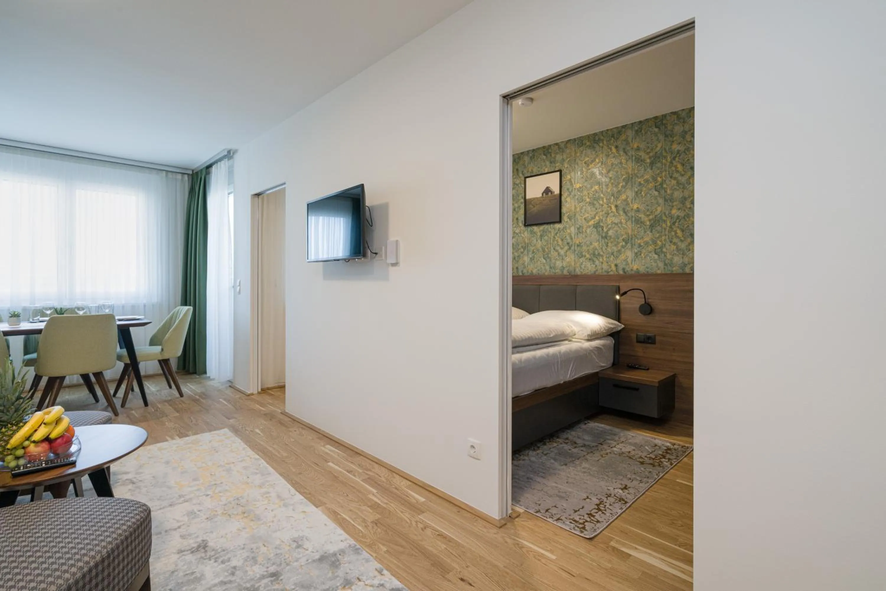 Bed in MyApartments Vienna