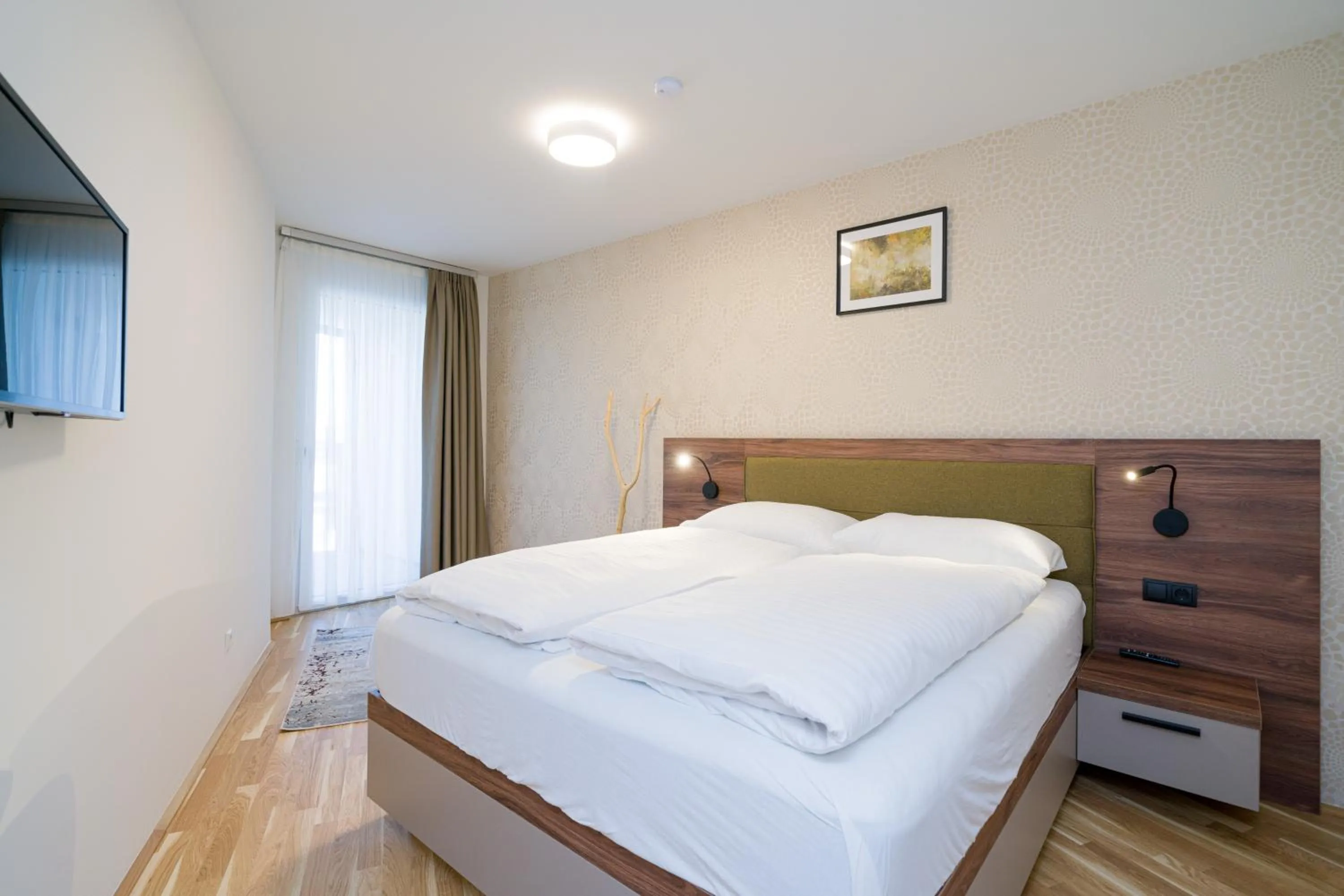 Bed in MyApartments Vienna