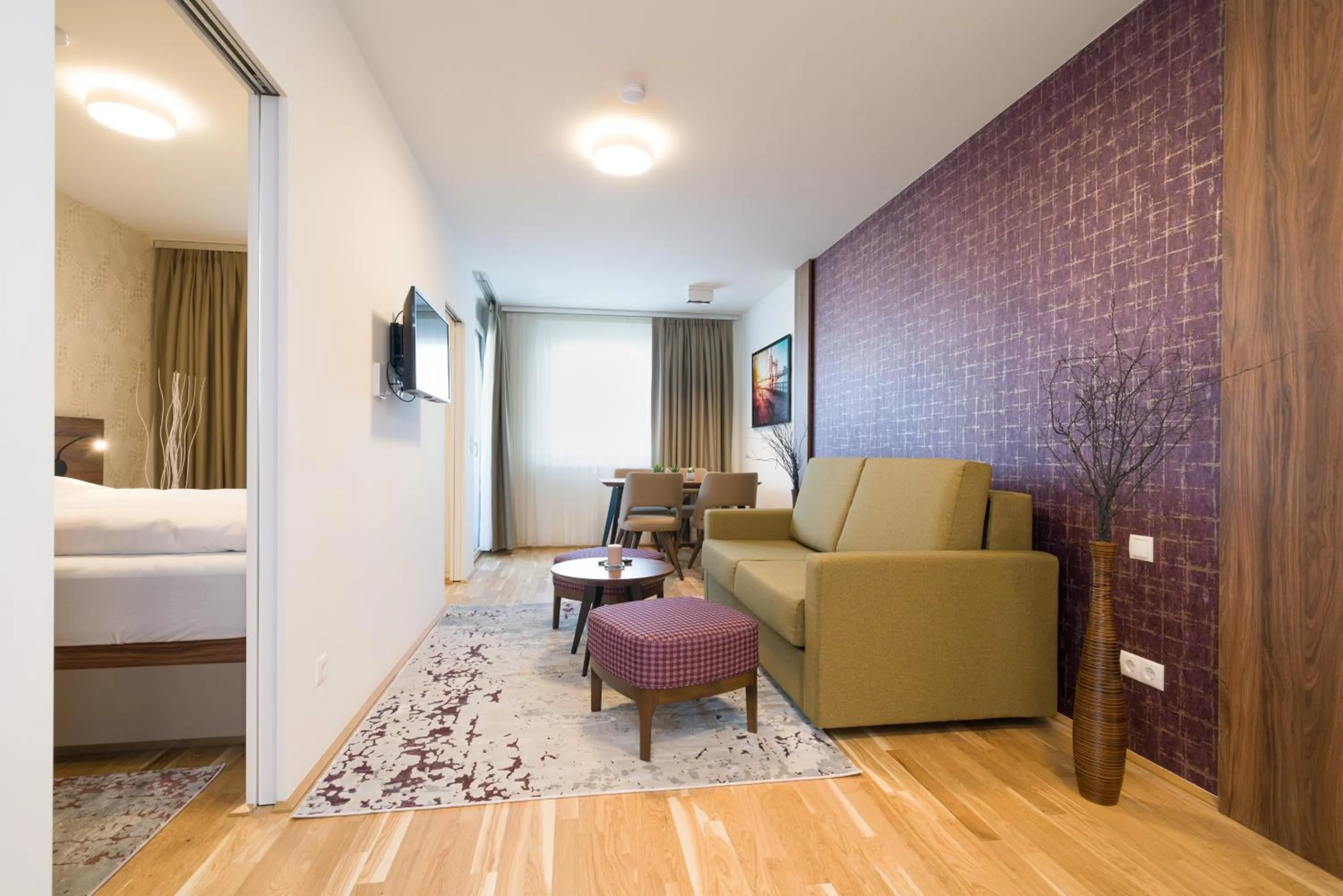 TV and multimedia, Bed in MyApartments Vienna