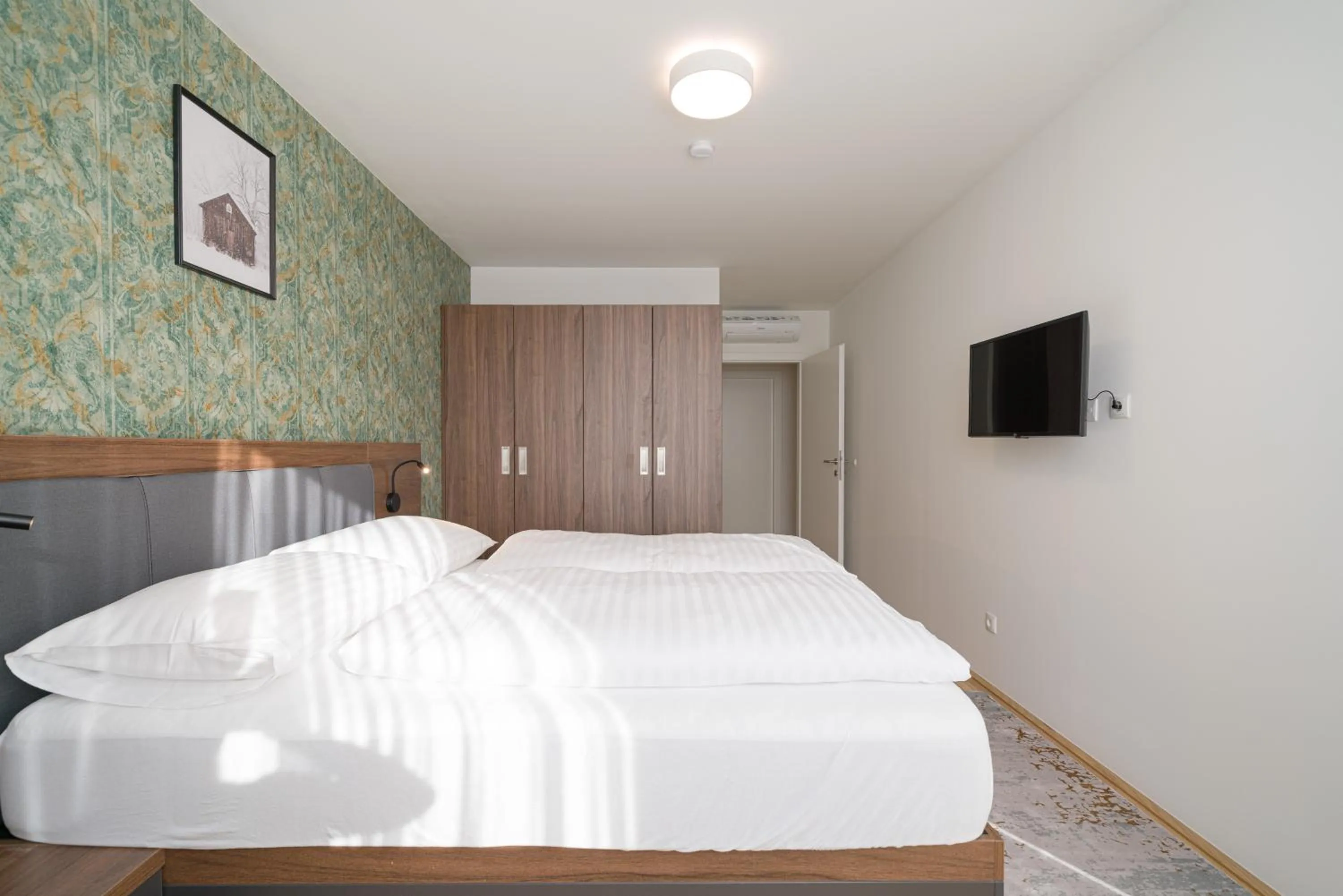 Bed in MyApartments Vienna