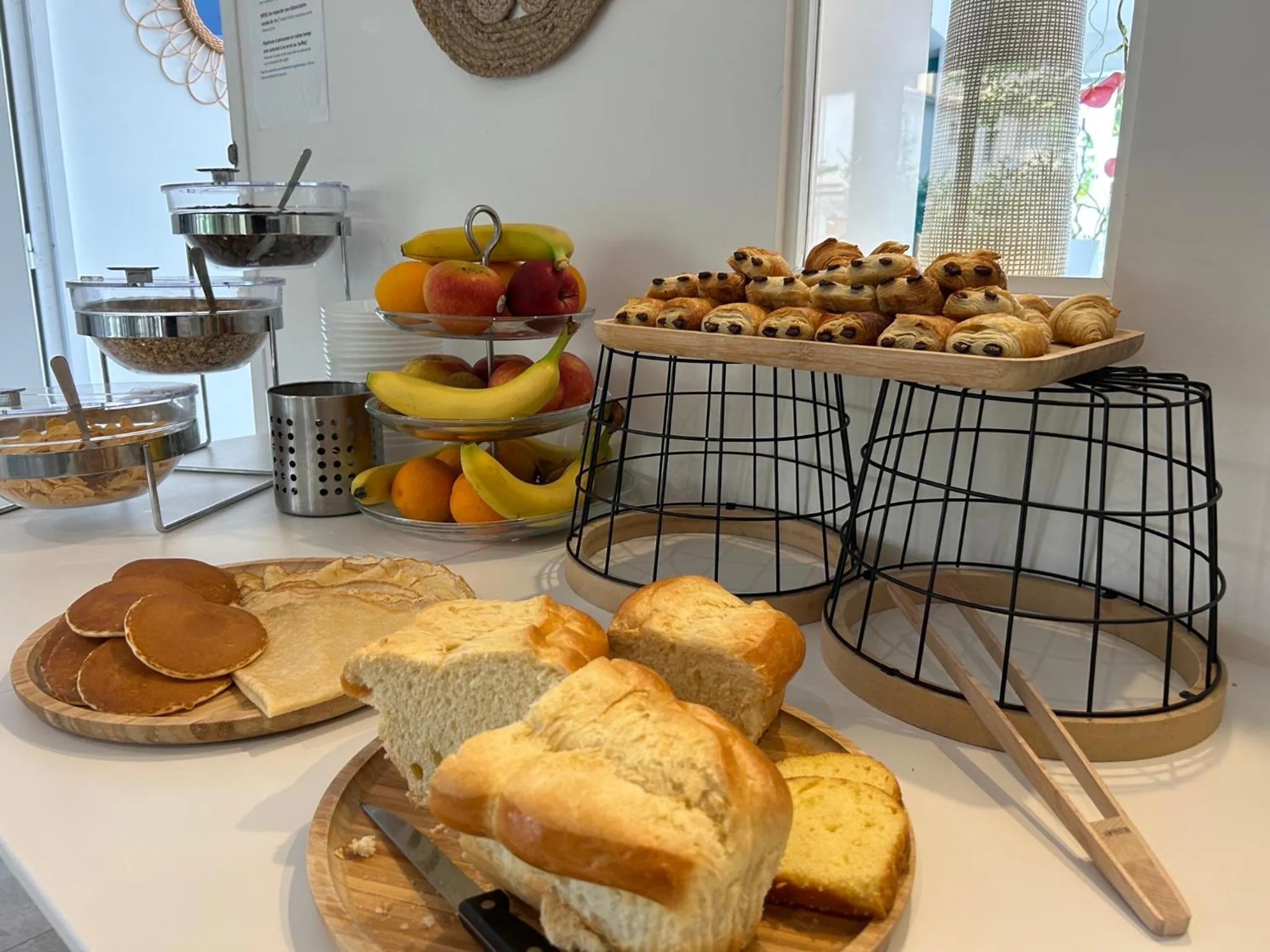 Continental breakfast in Hotel La Voile