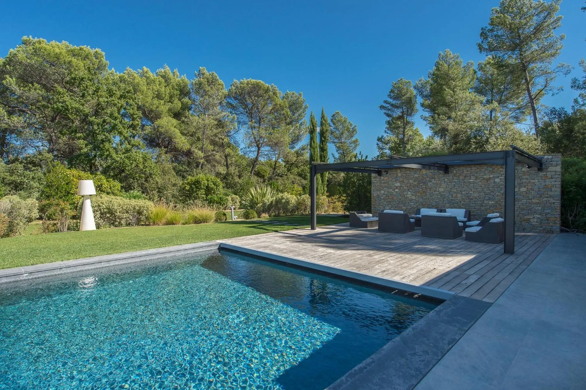 Natural landscape in Domaine Rampale