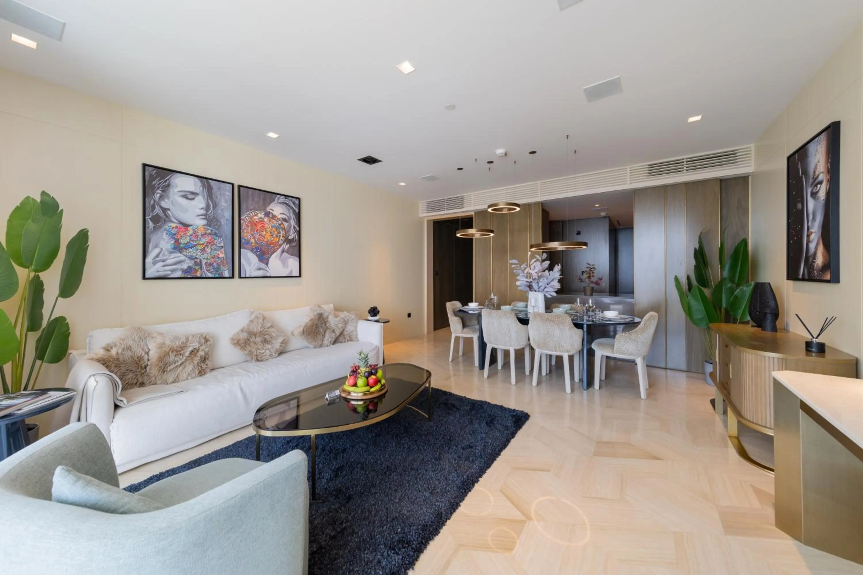 Living room in EDEN'S Homes & Villas - FIVE Palm Residences