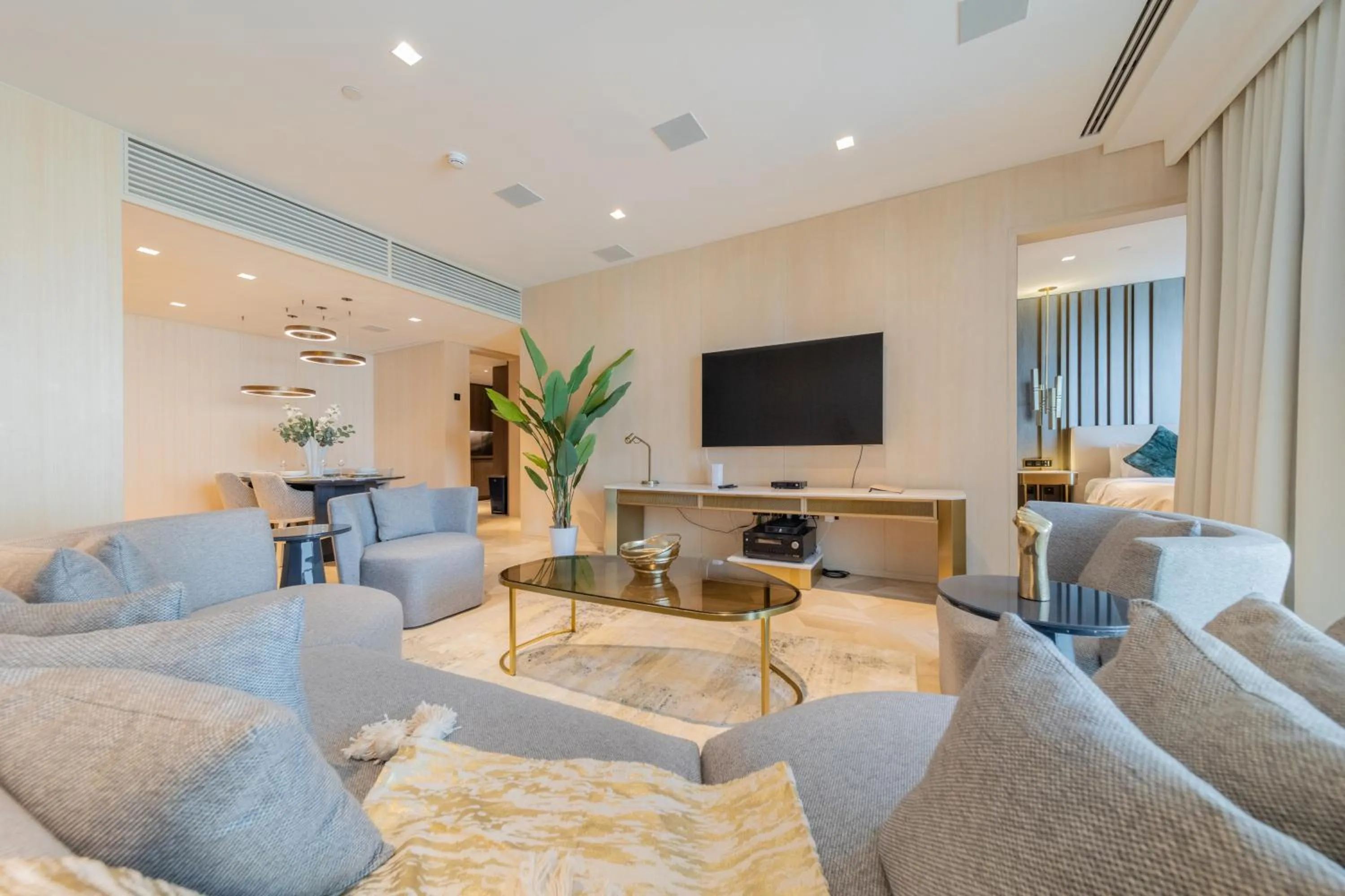 Living room in EDEN'S Homes & Villas - FIVE Palm Residences