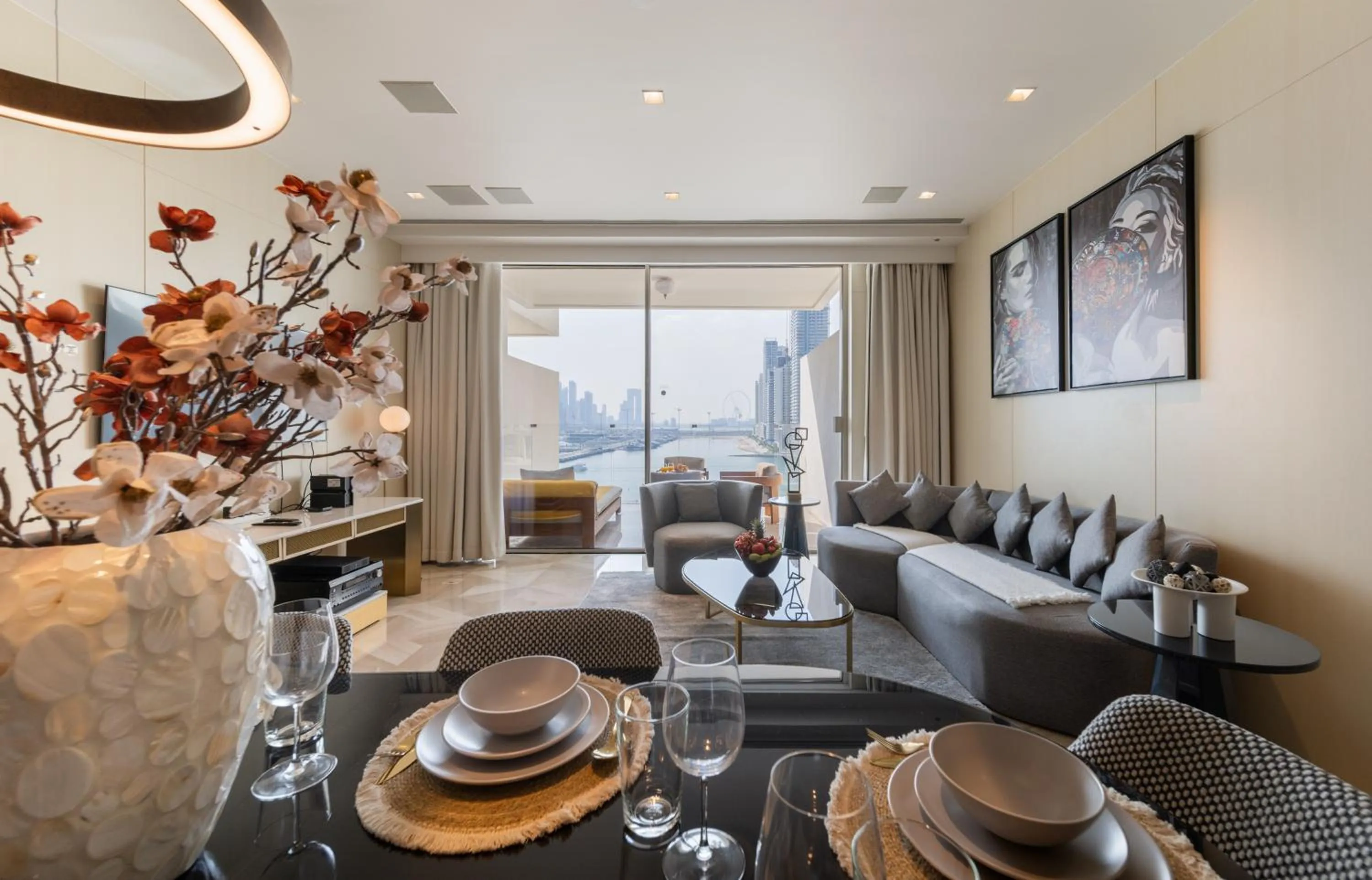 Living room in EDEN'S Homes & Villas - FIVE Palm Residences