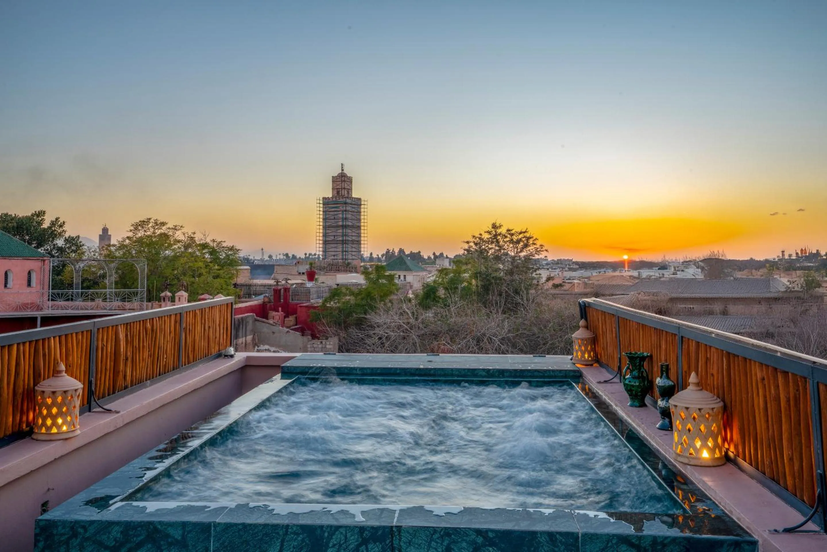 Patio in Riad Janate & SPA