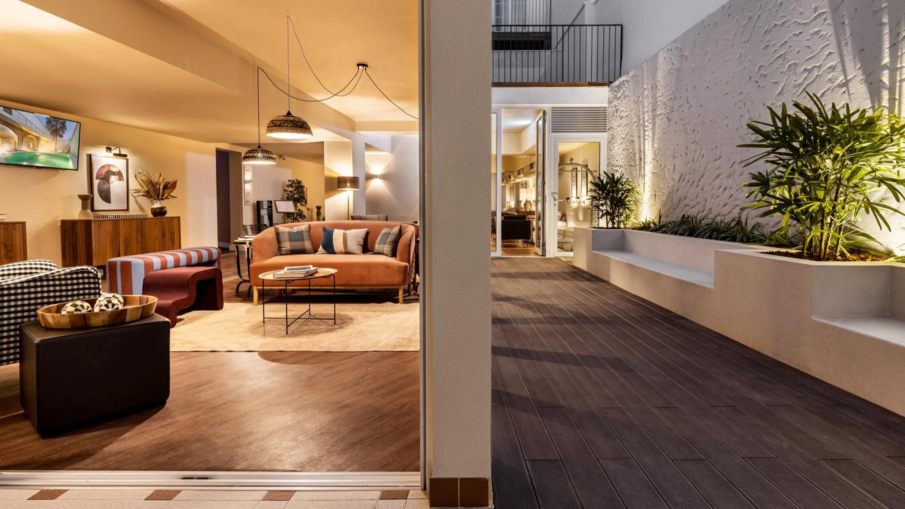 Living room in Pousada Vila Real Santo Antonio