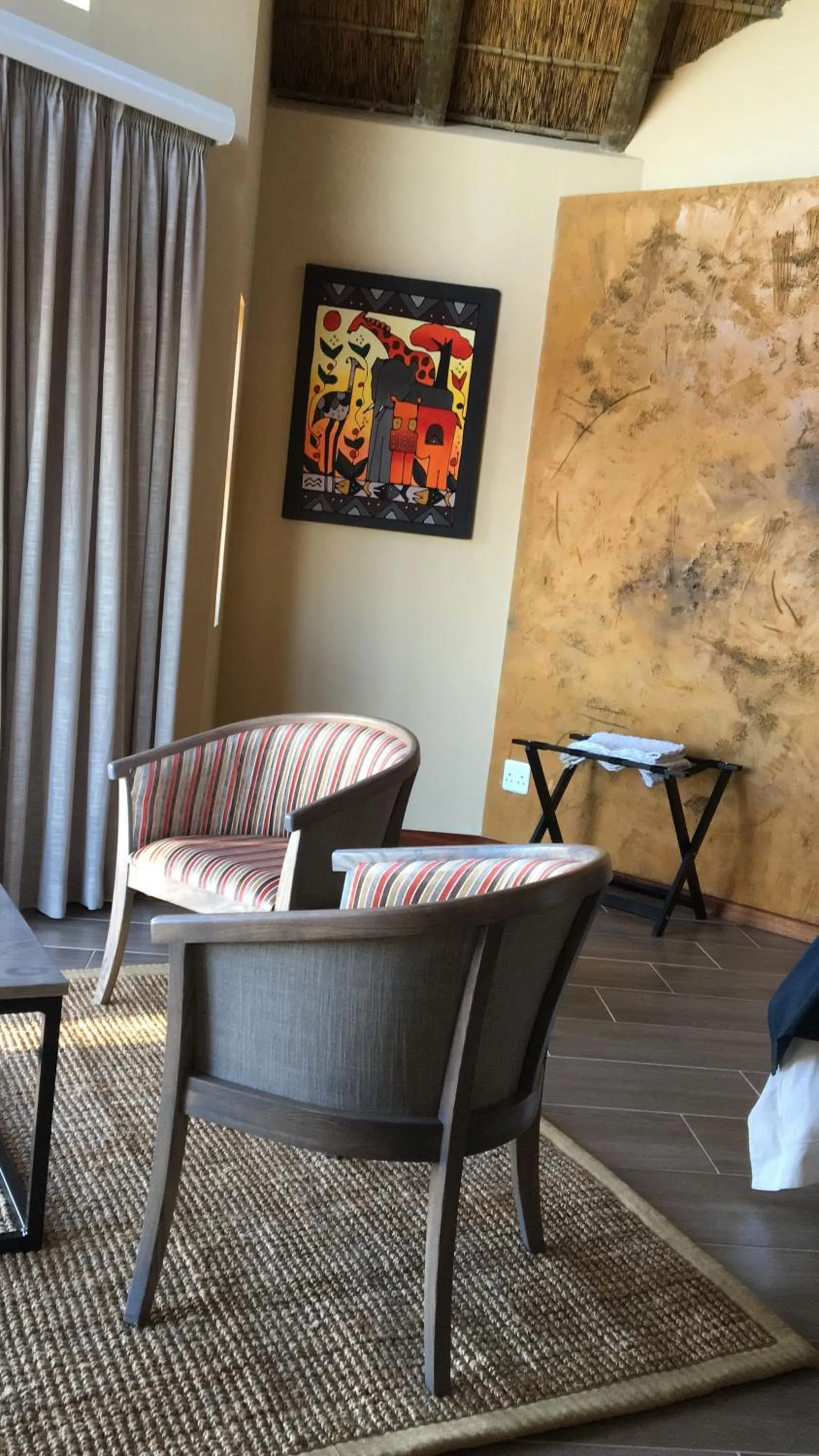 Seating area in Jbay Zebra Lodge