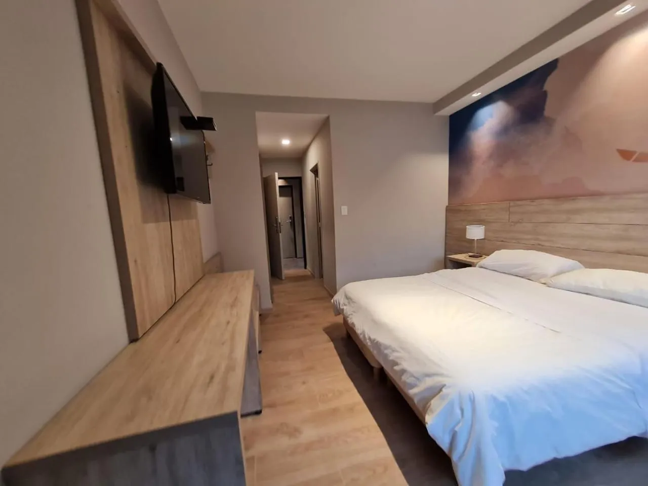 Bed in Hotel Alun Nehuen