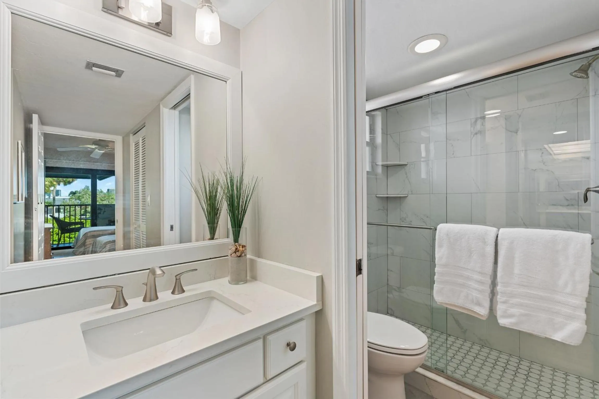 Bathroom in Park Shore Resort by Mike Z Rentals