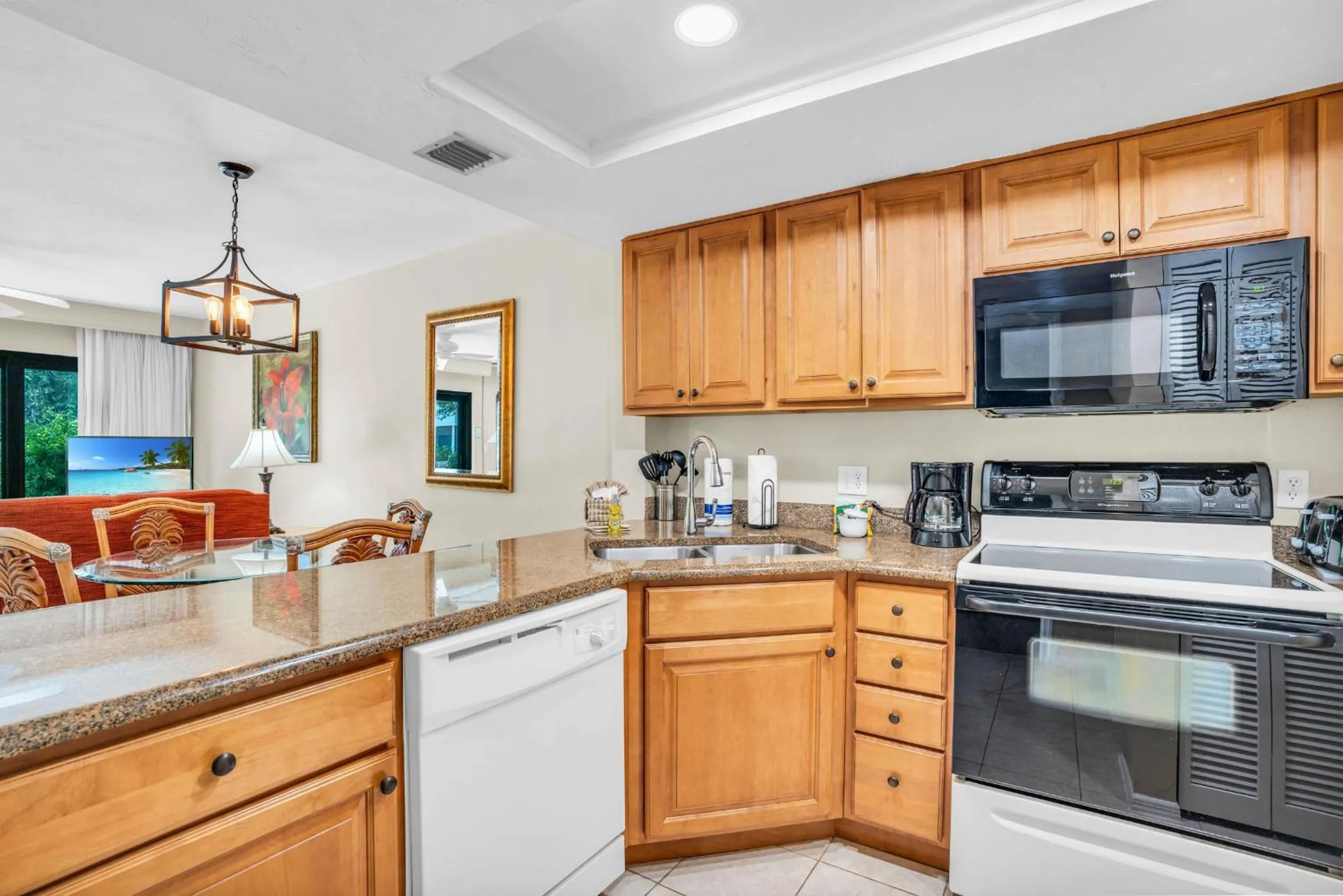 kitchen in Park Shore Resort by Mike Z Rentals
