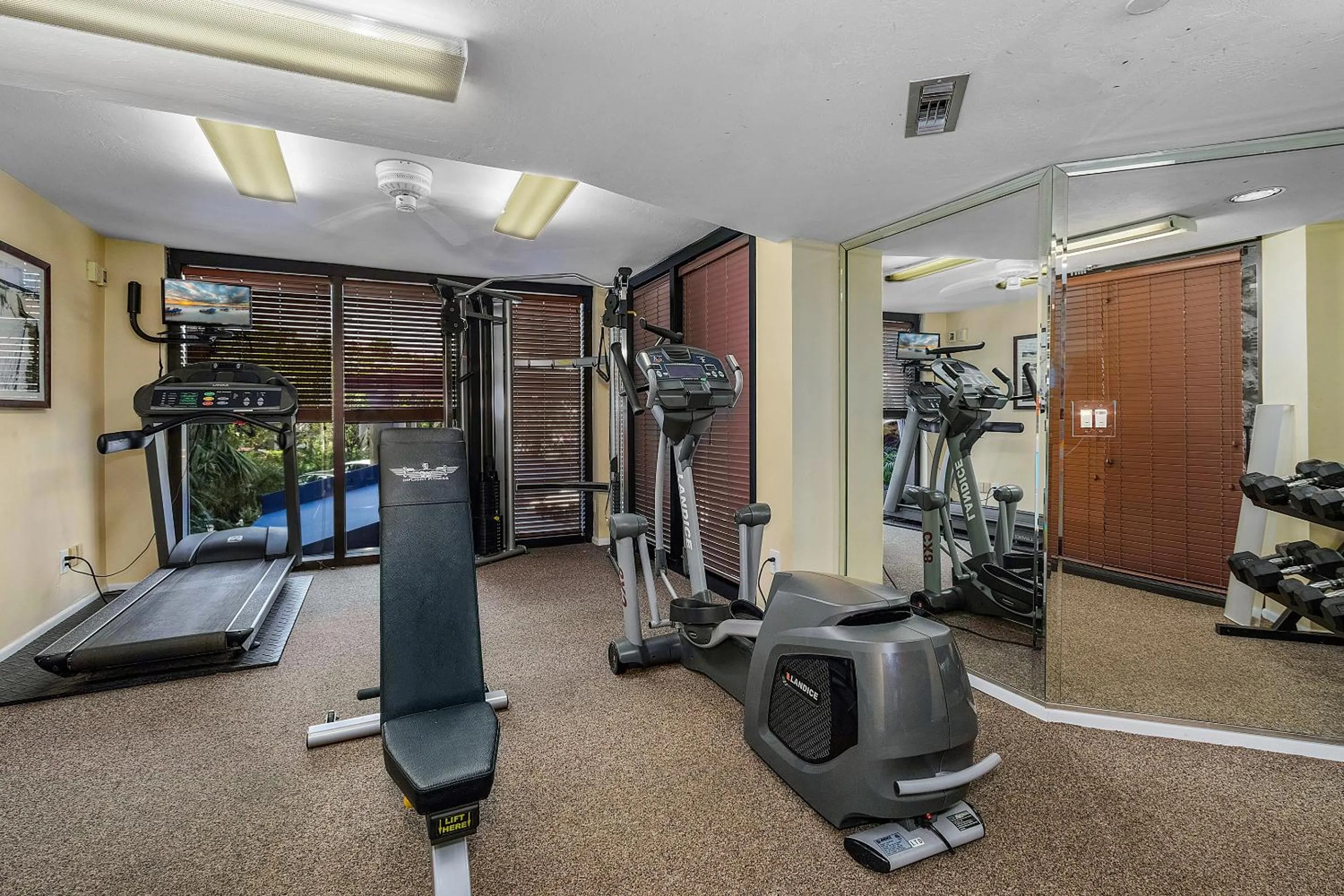 Fitness centre/facilities in Pointe Estero Resort