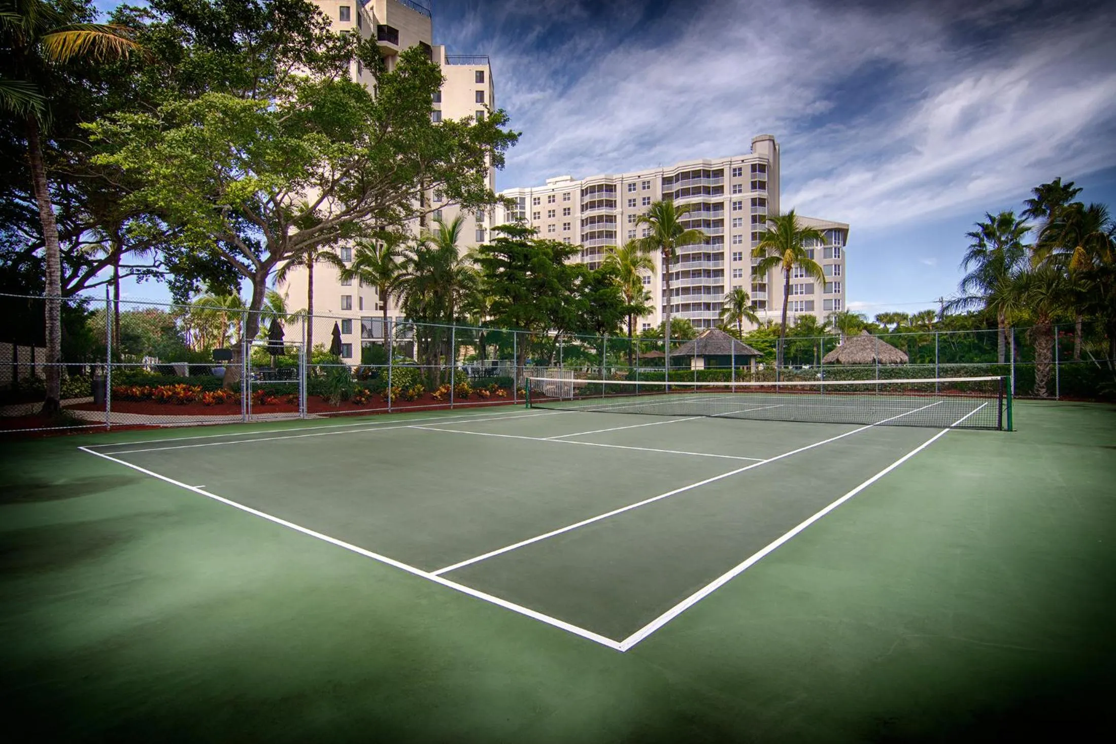 Tennis court in Pointe Estero Resort