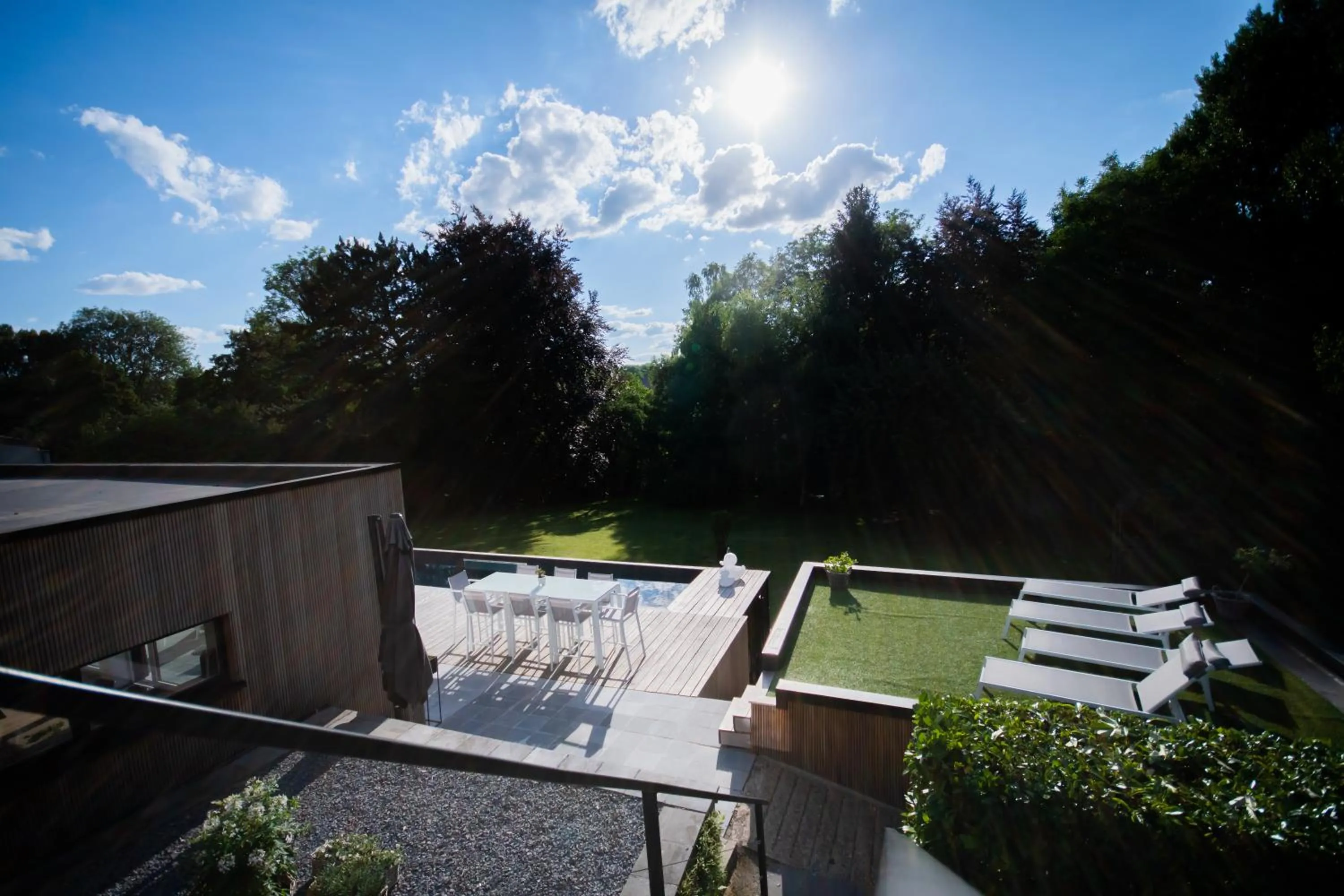 Garden view in Au Calme de Hosdent