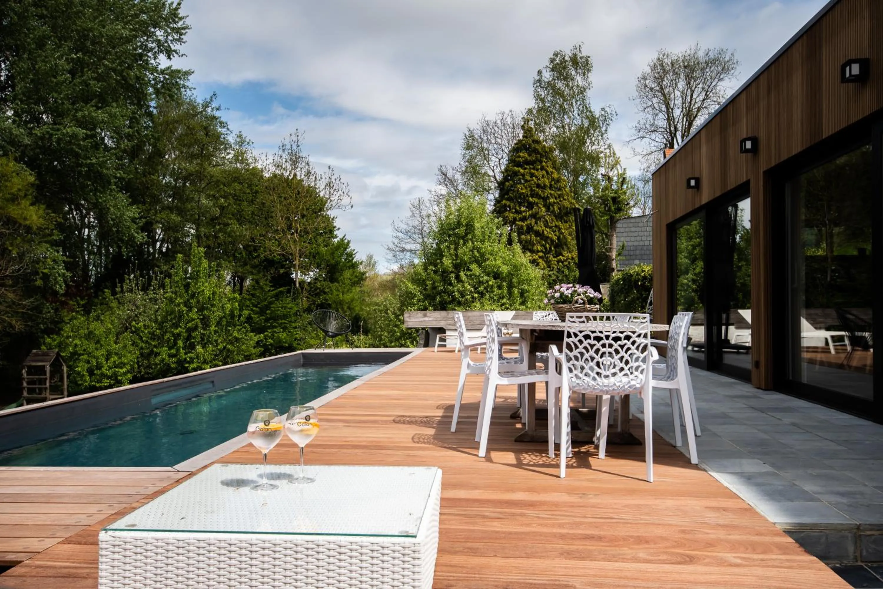 Swimming pool in Au Calme de Hosdent