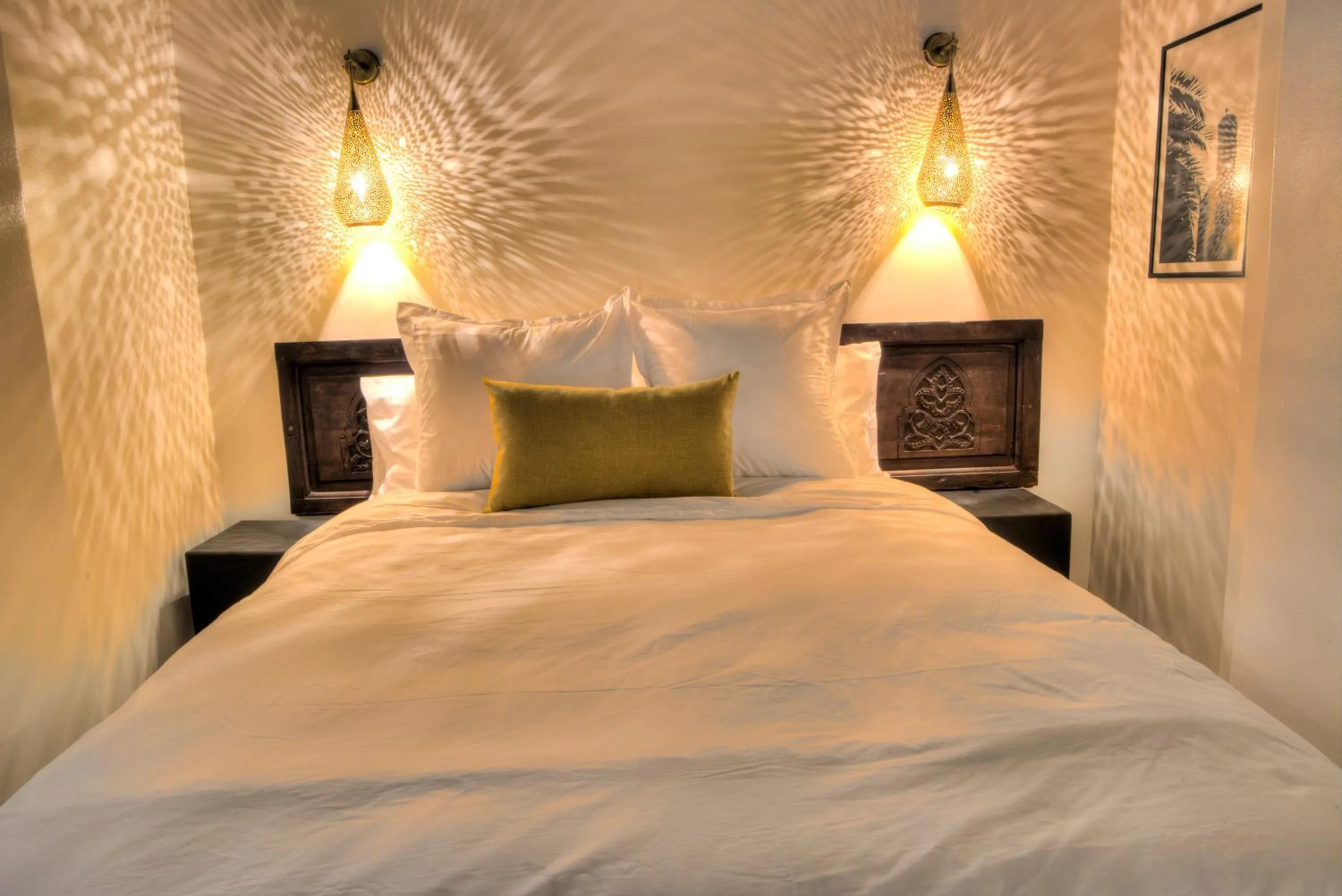 Bed in Riad Amaris