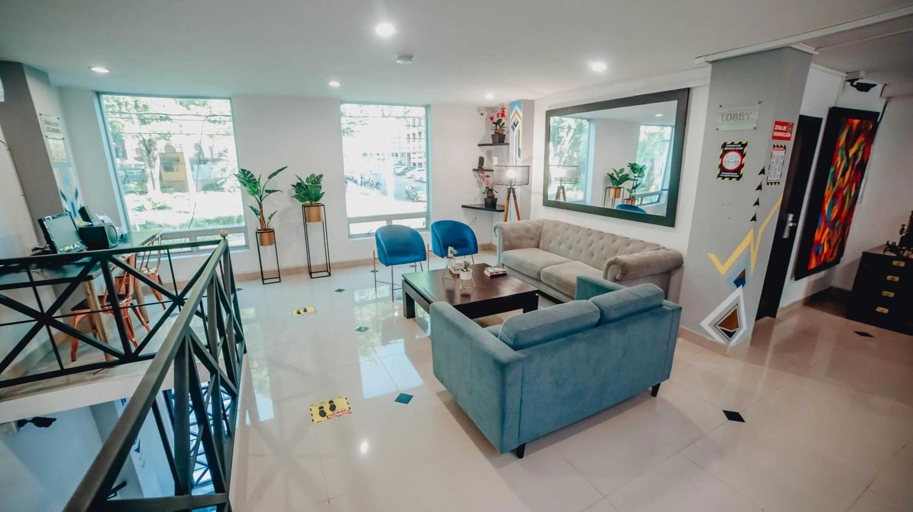 Living room in Hotel Tik Medellin