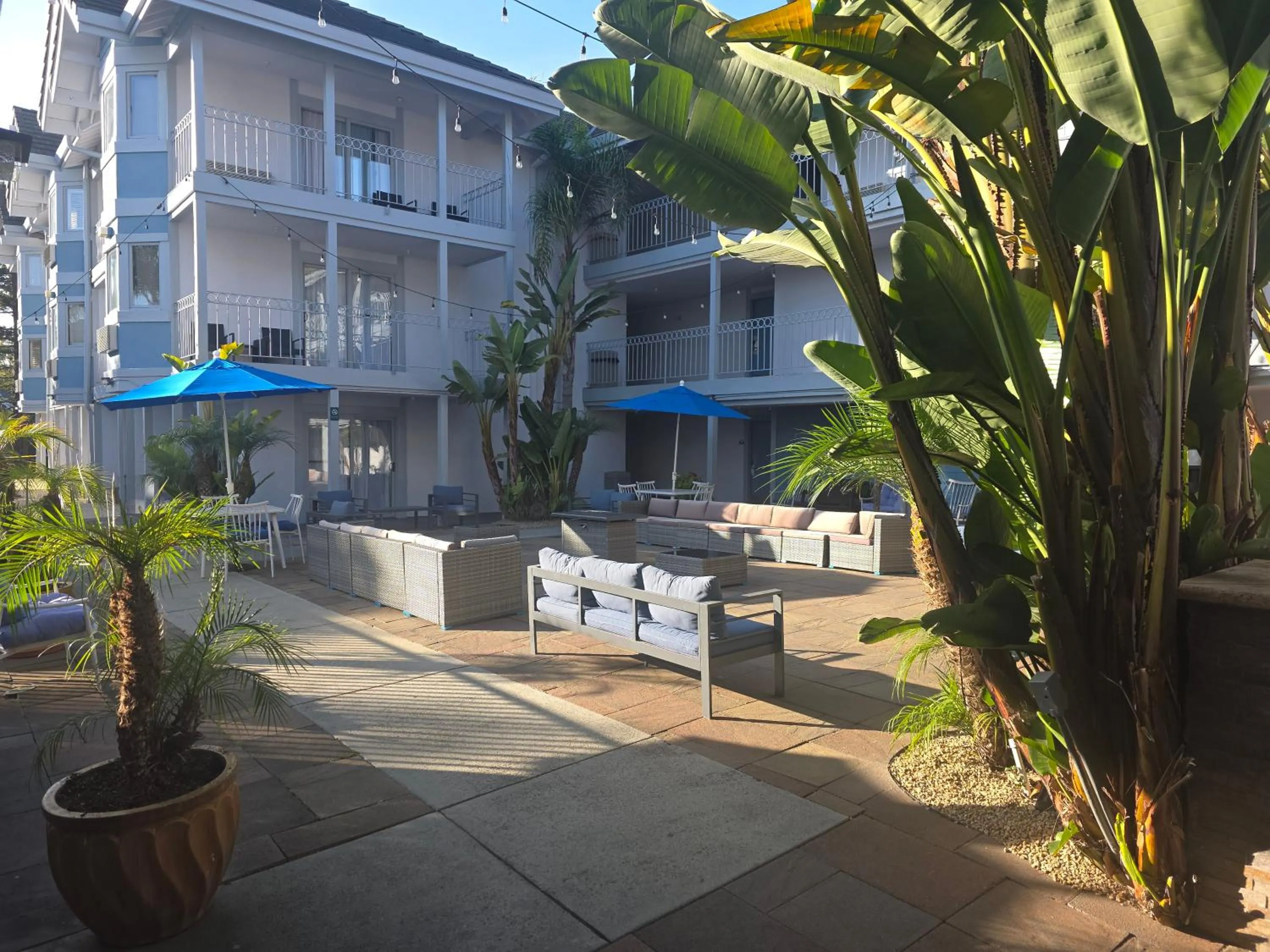 Inner courtyard view in Hotel Solares