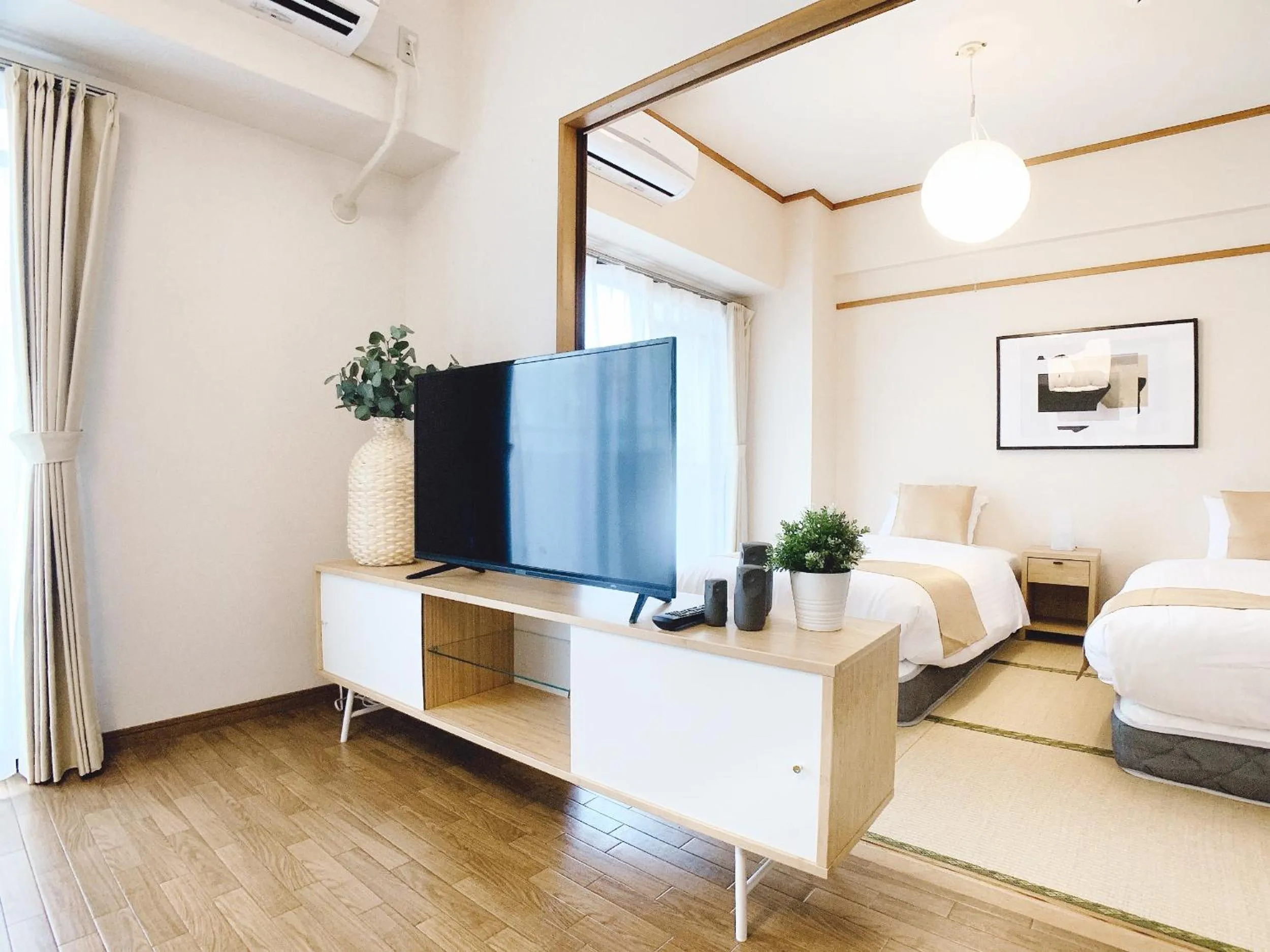 Bed in OUCHI HOTEL Dambara