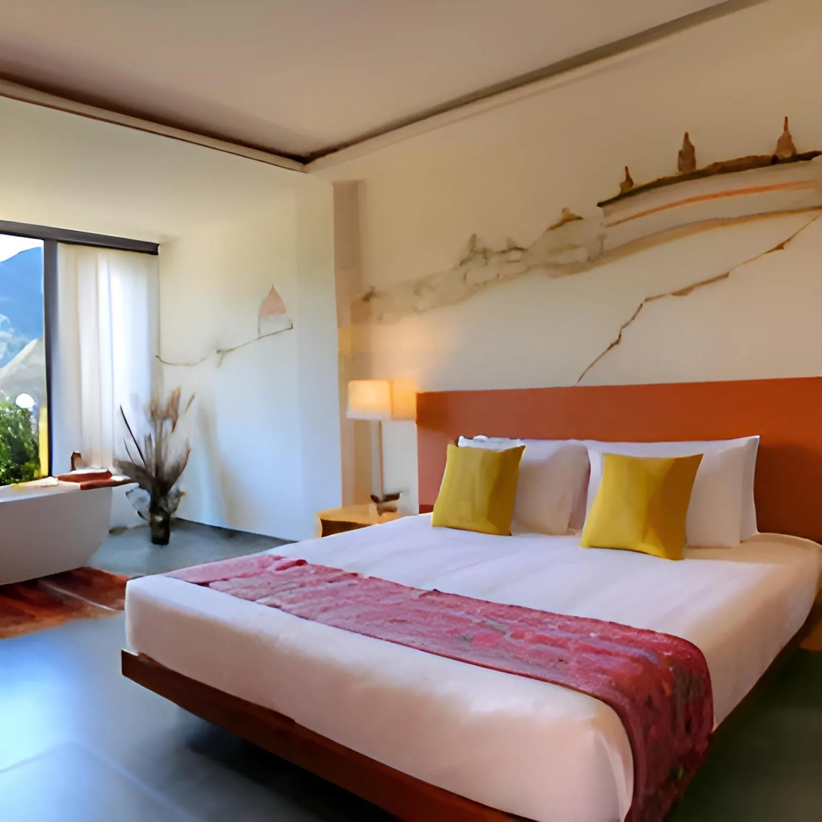 Photo of the whole room, Bed in The Postcard Dewa, Thimphu, Bhutan