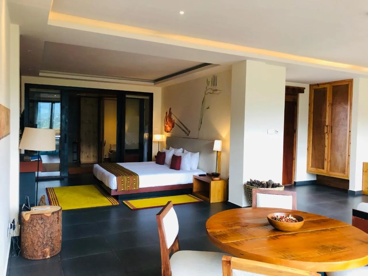 Photo of the whole room, Bed in The Postcard Dewa, Thimphu, Bhutan