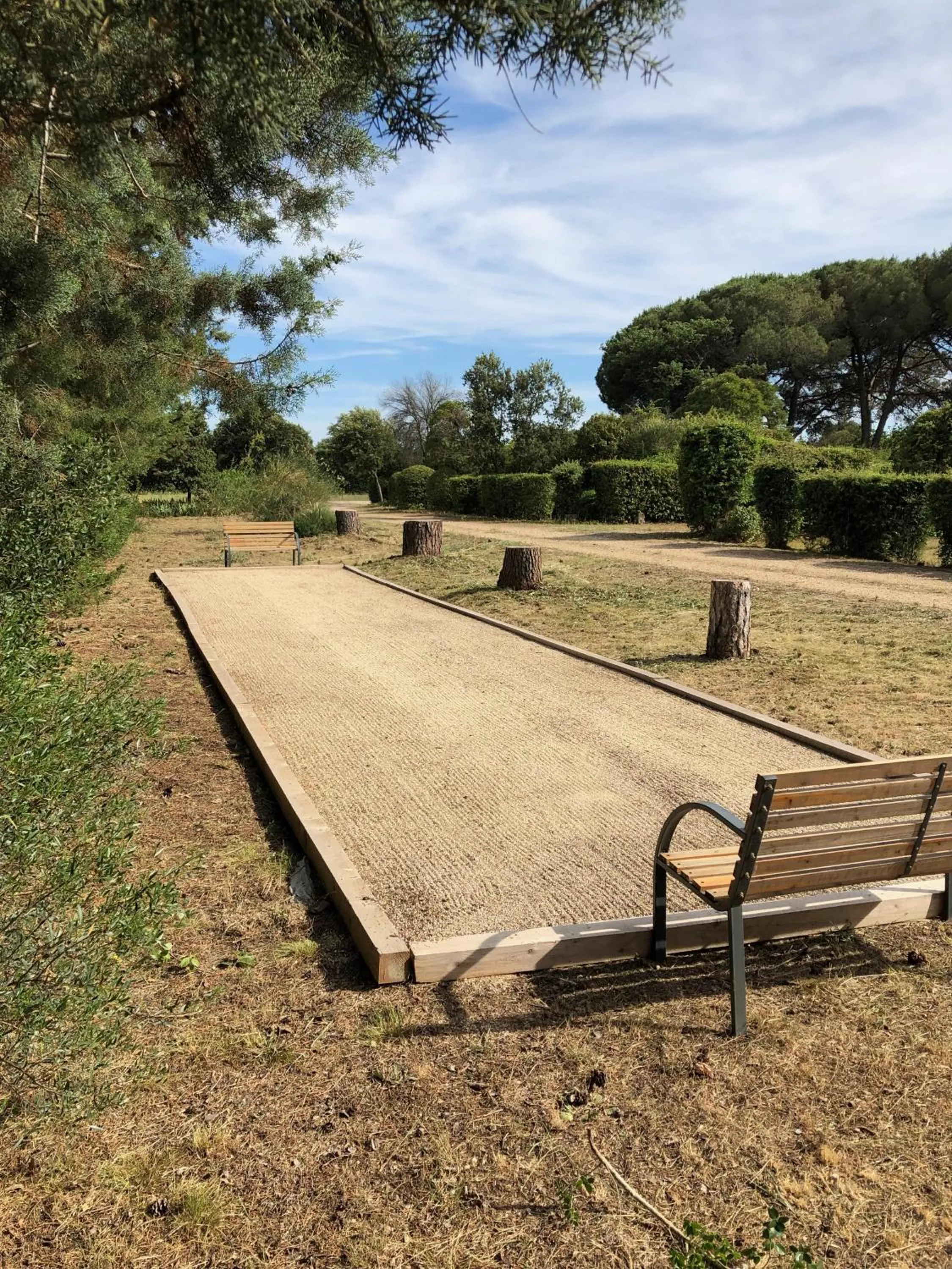 Garden in Logis Hôtel Restaurant Les Aubuns