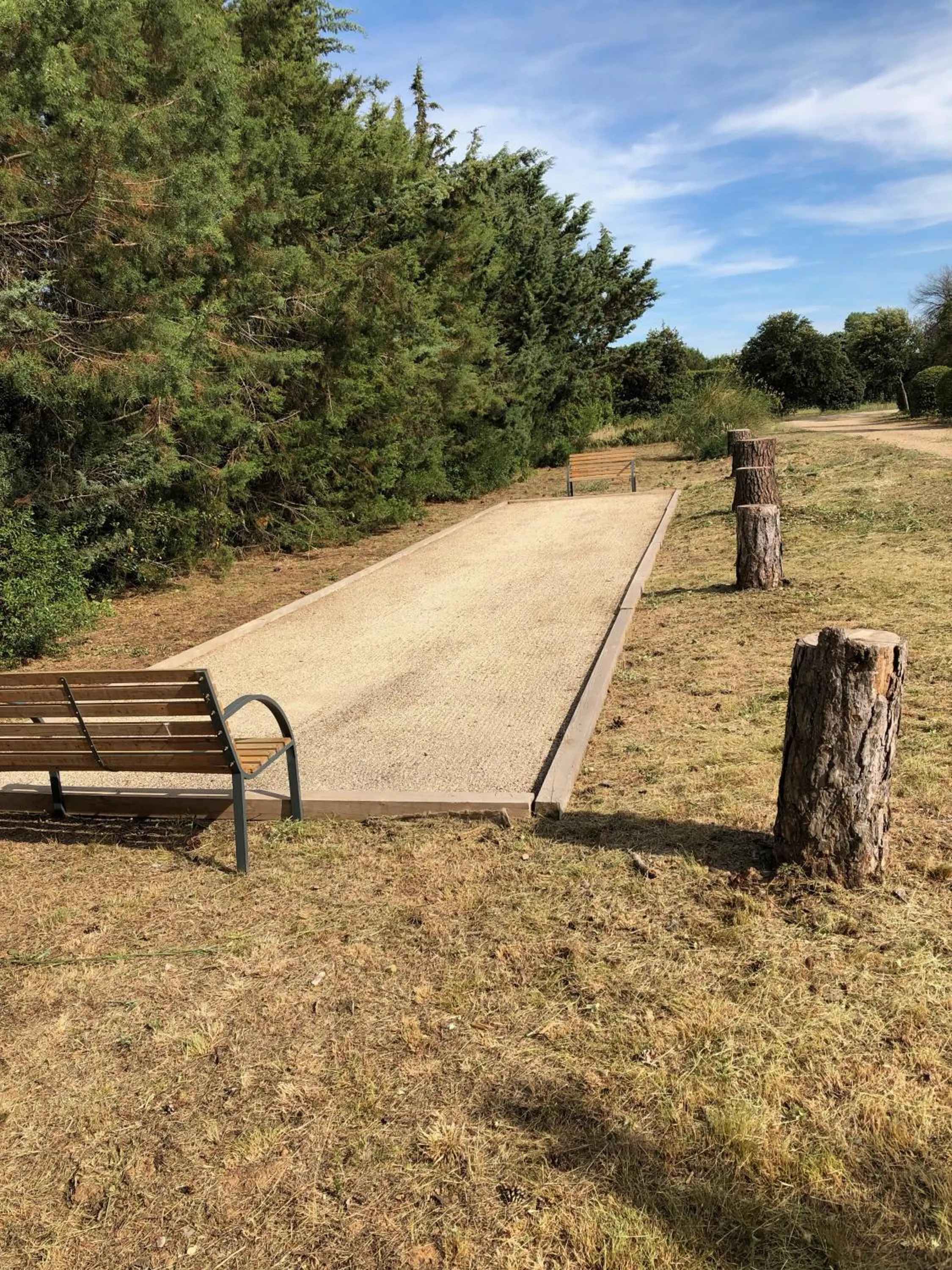 Garden in Logis Hôtel Restaurant Les Aubuns