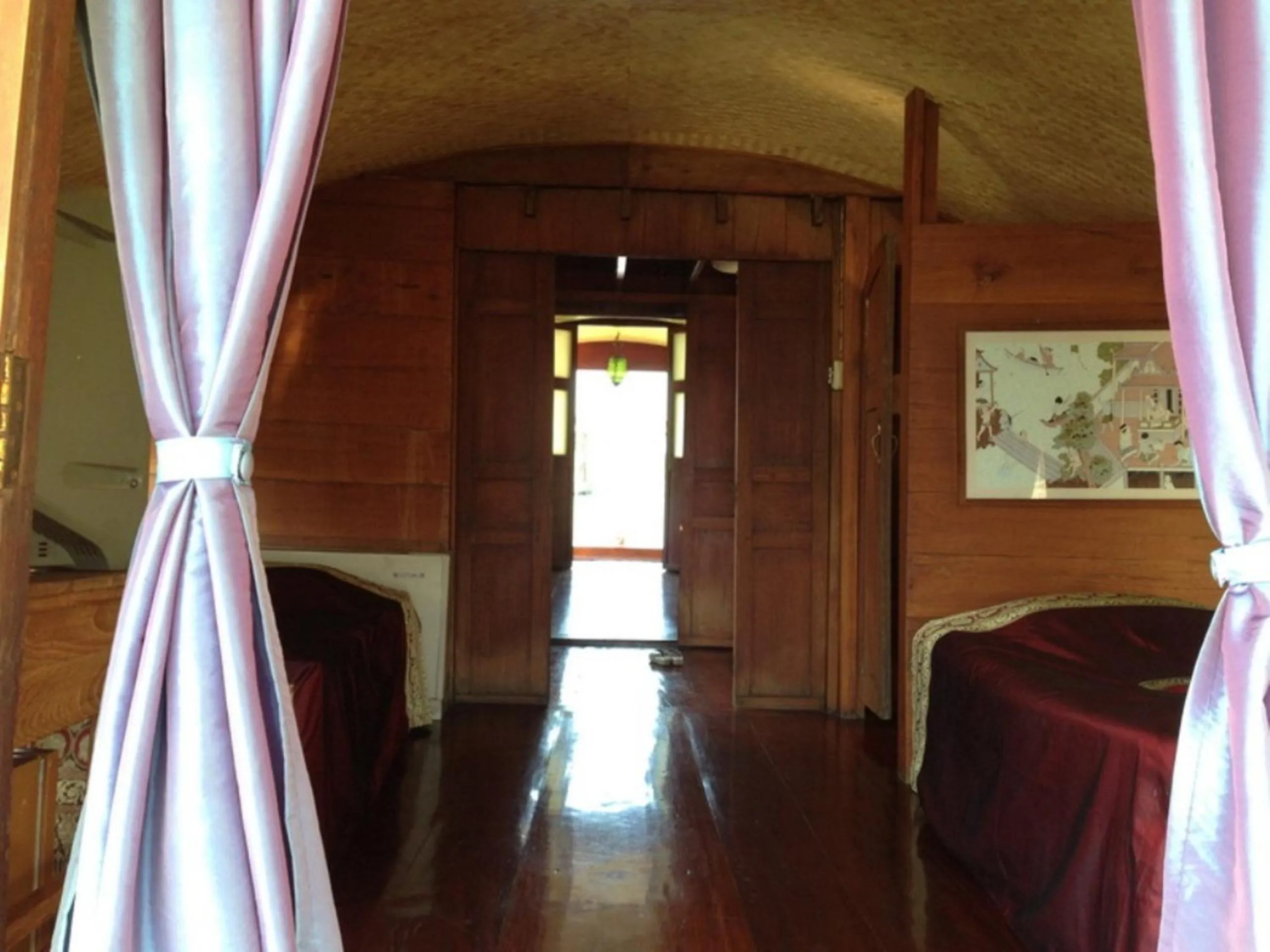 Bed in Ayothaya Riverside House