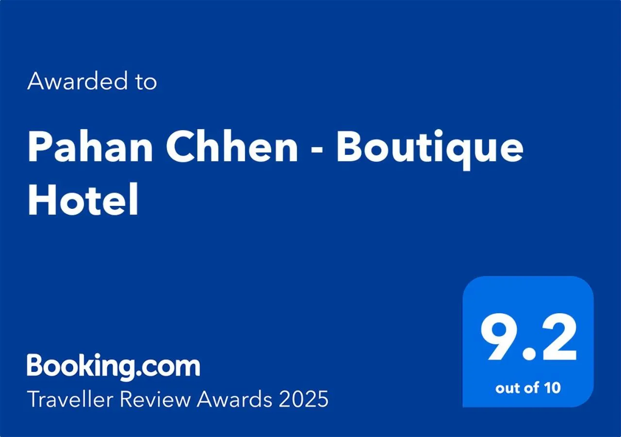 Certificate/Award in Pahan Chhen - Boutique Hotel