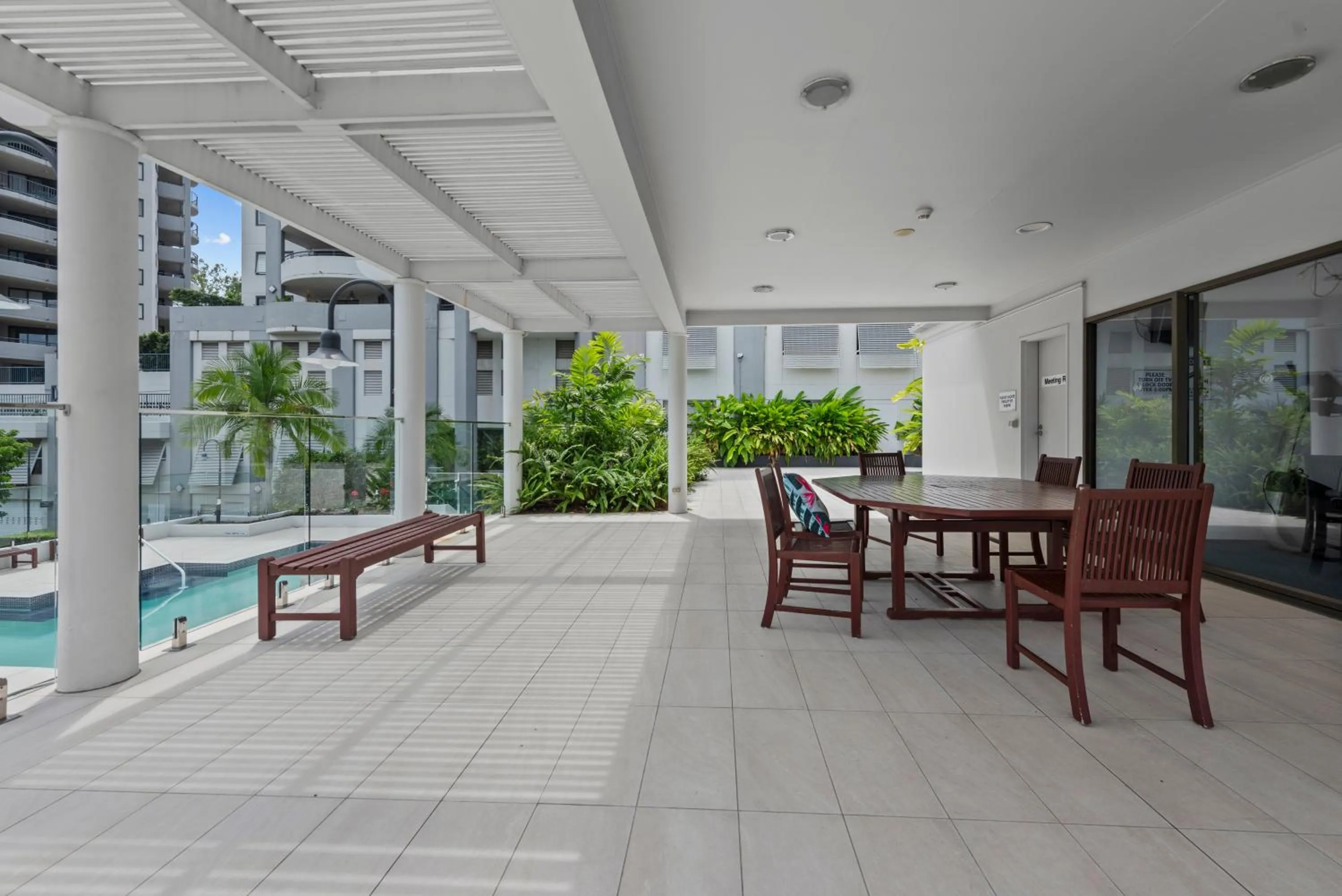 Patio in The Oasis Apartments