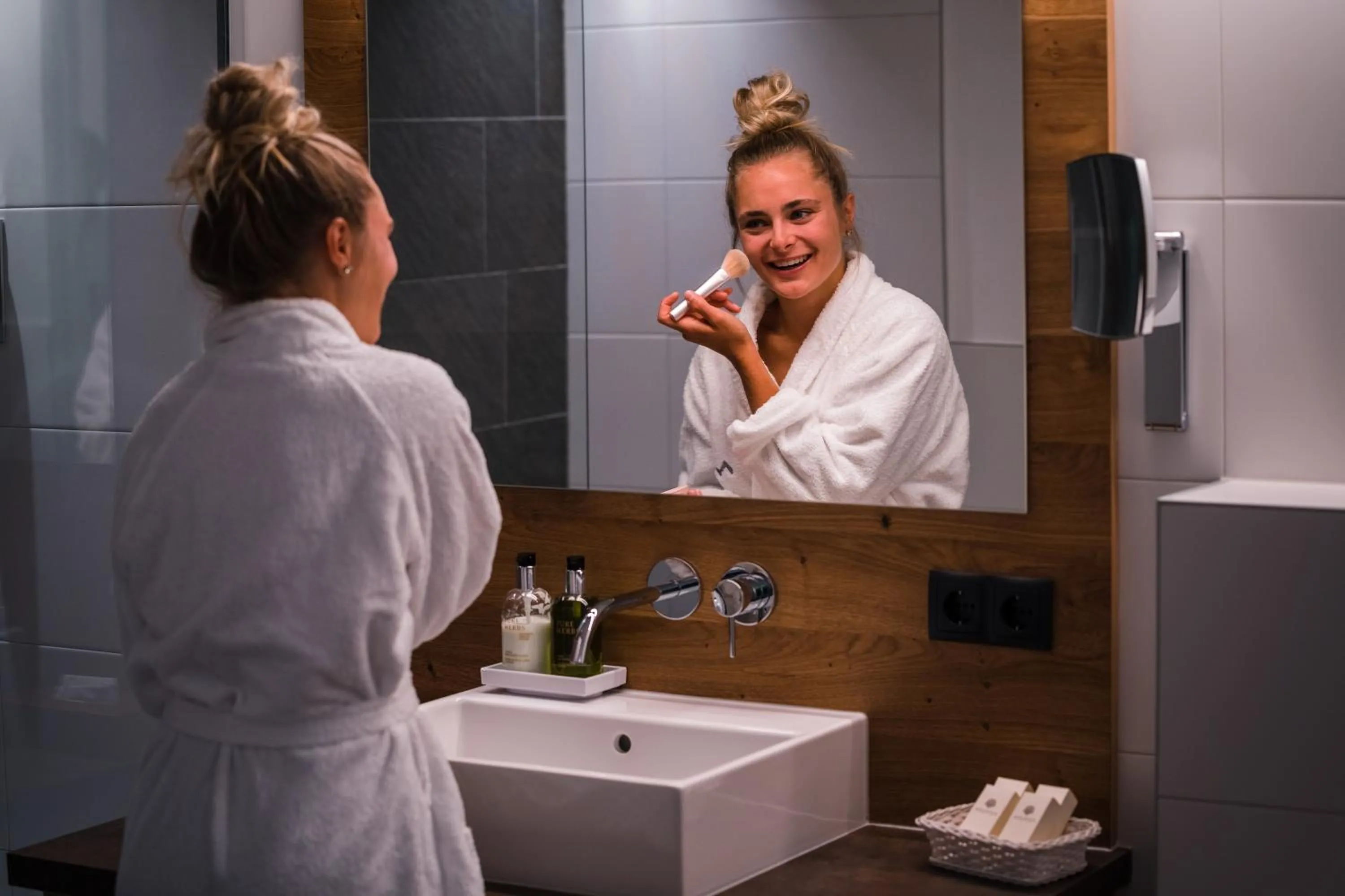 Bathroom in Suites Nauders by mein Almhof Superior