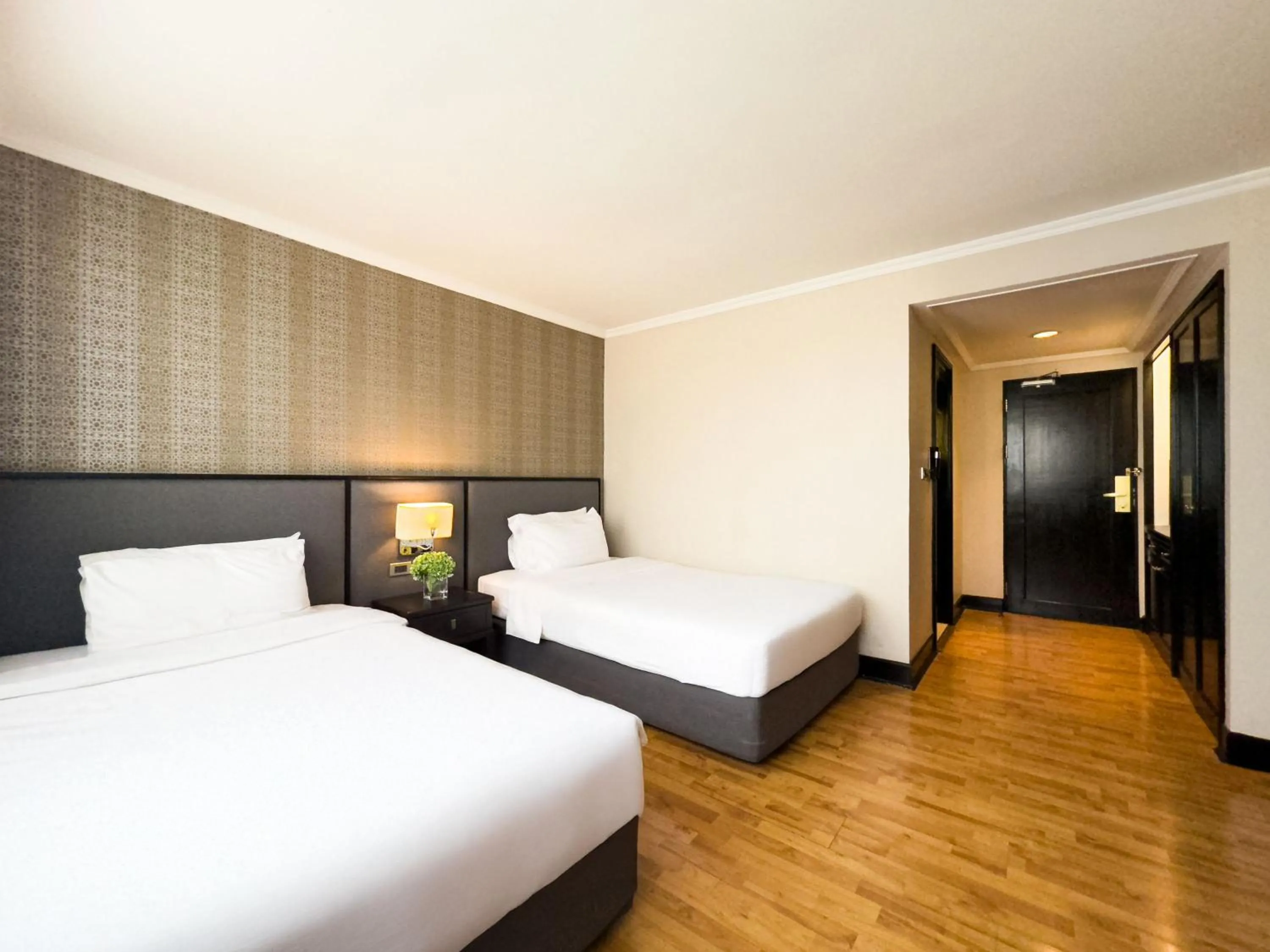 Bed in Rembrandt Residences Bangkok