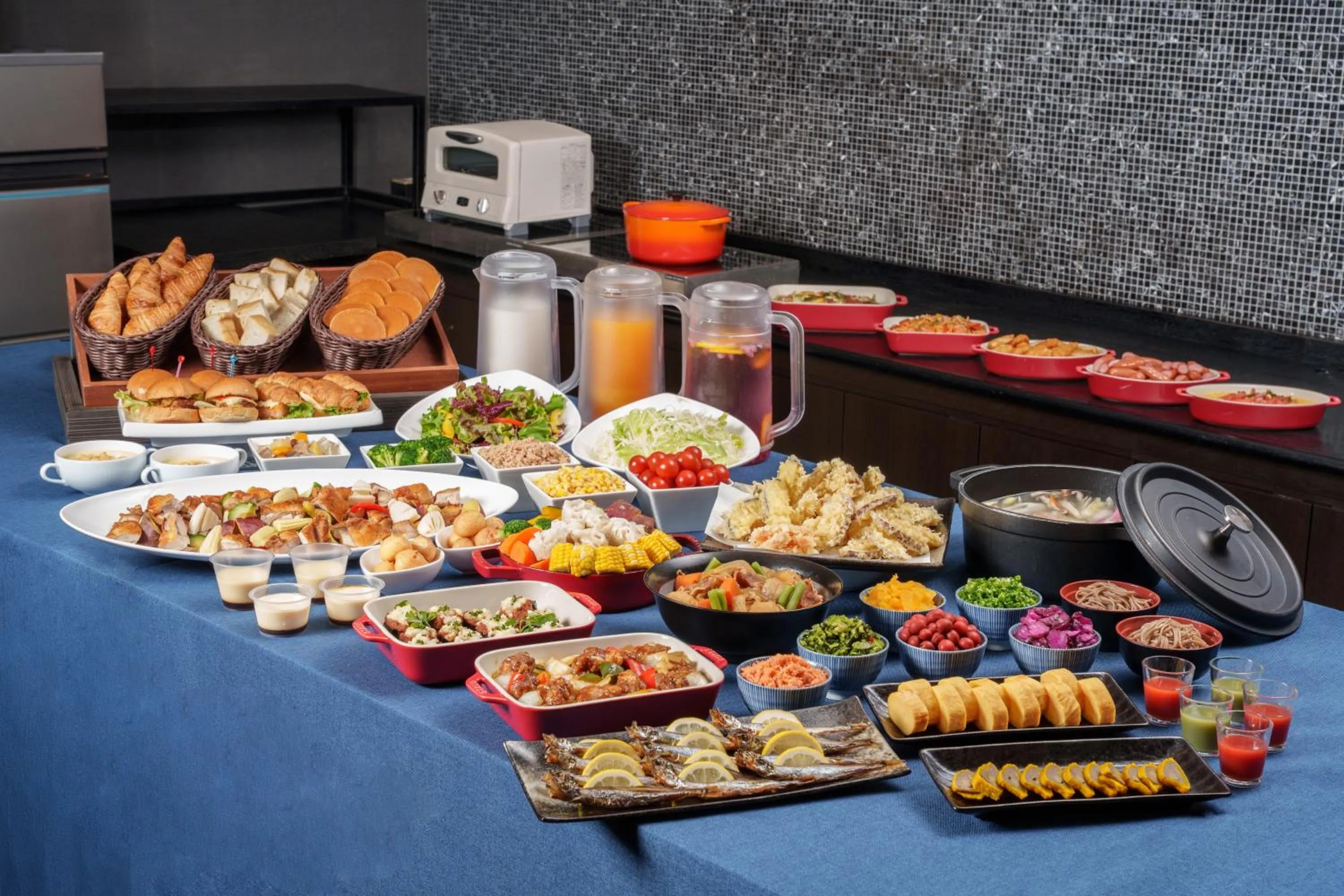 Buffet breakfast in Hotel Vista Kumamoto Airport