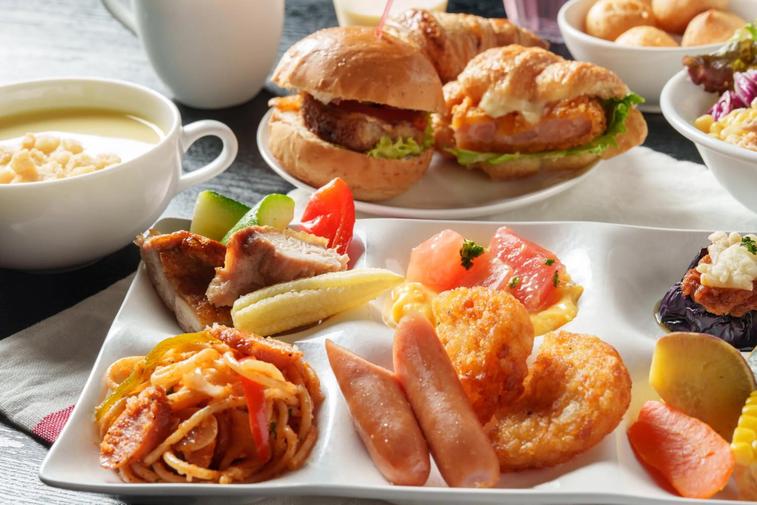 Buffet breakfast in Hotel Vista Kumamoto Airport