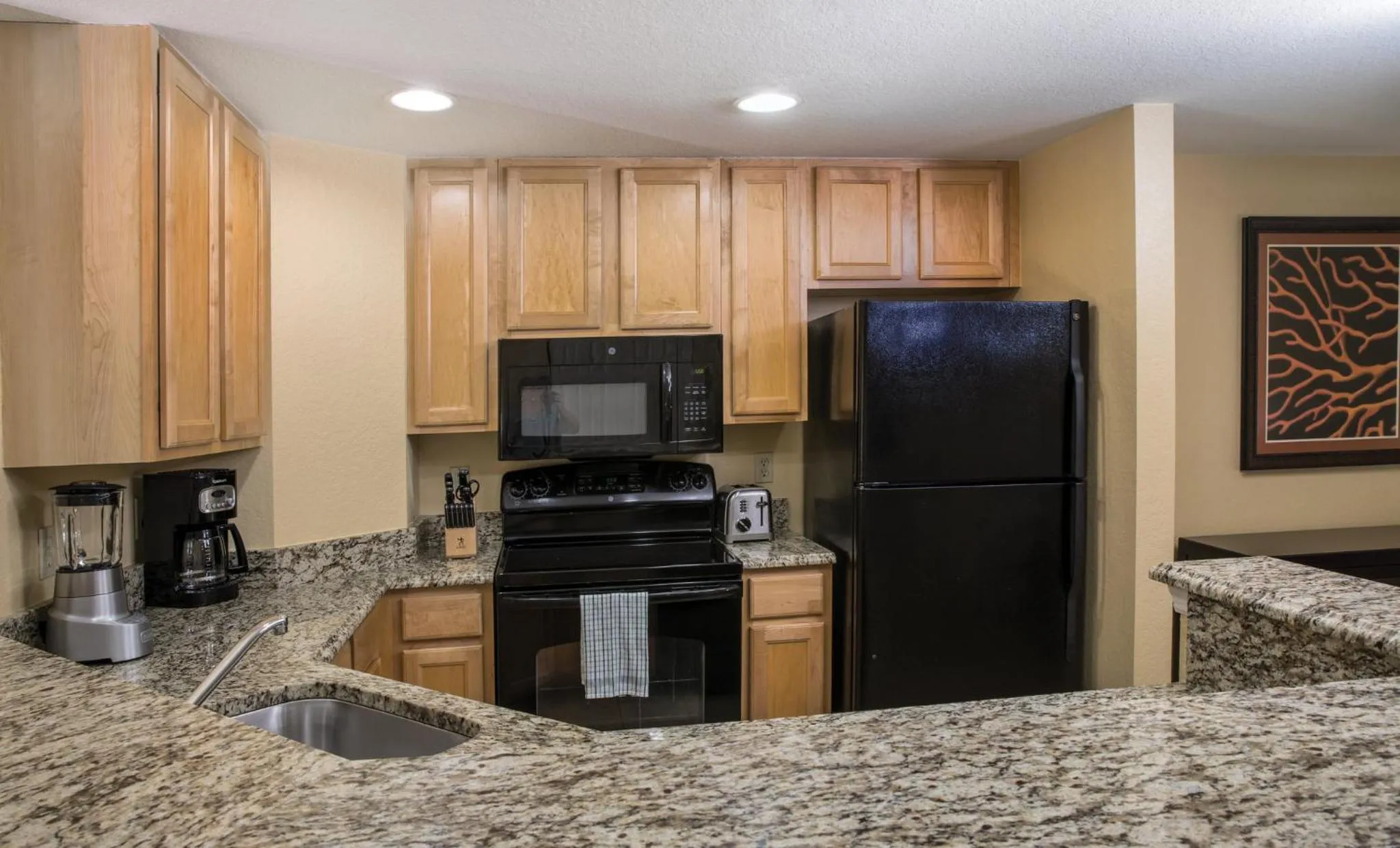 Communal kitchen in Club Wyndham Palm-Aire