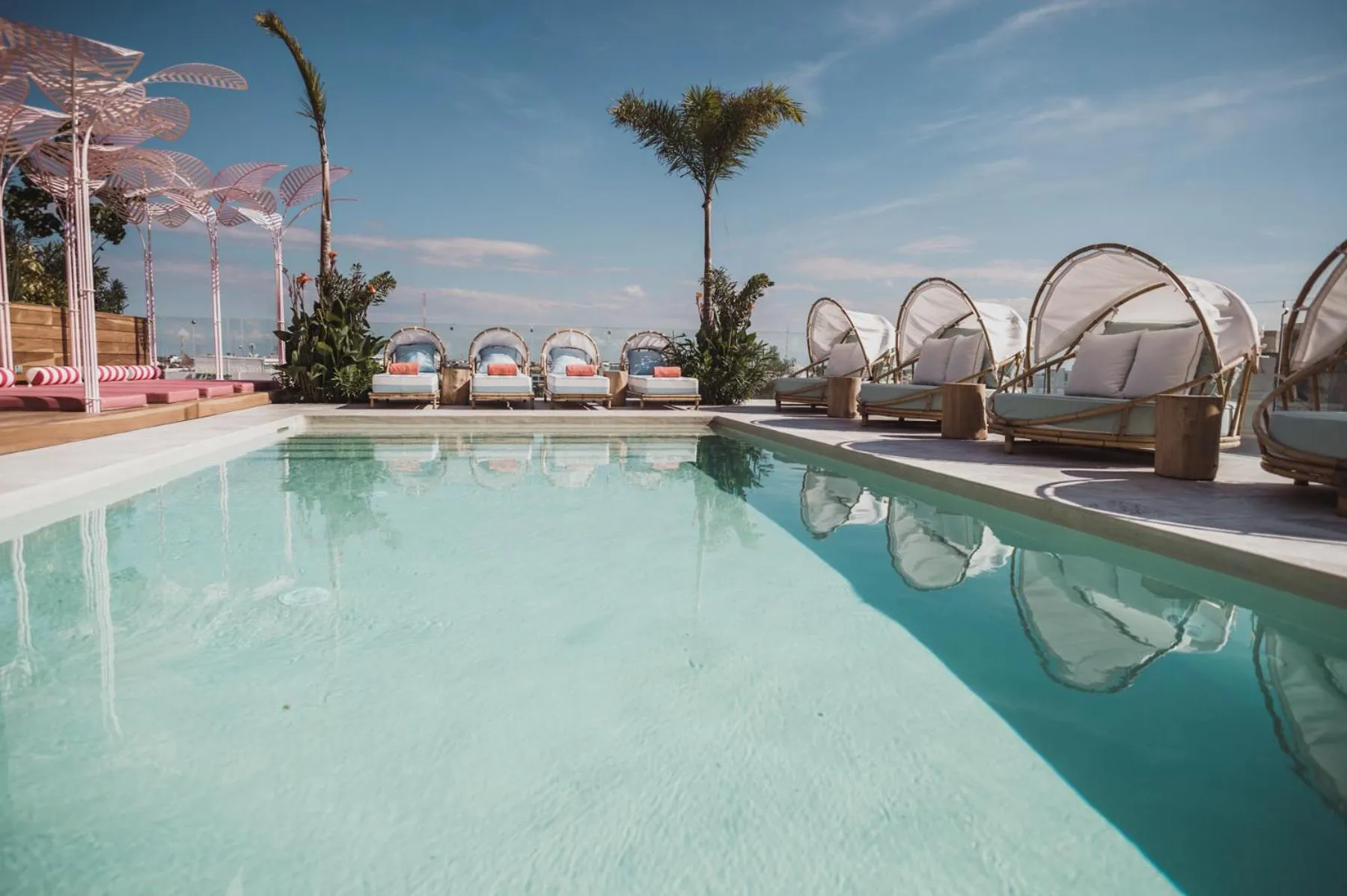 Pool view in CALIXTA Hotel
