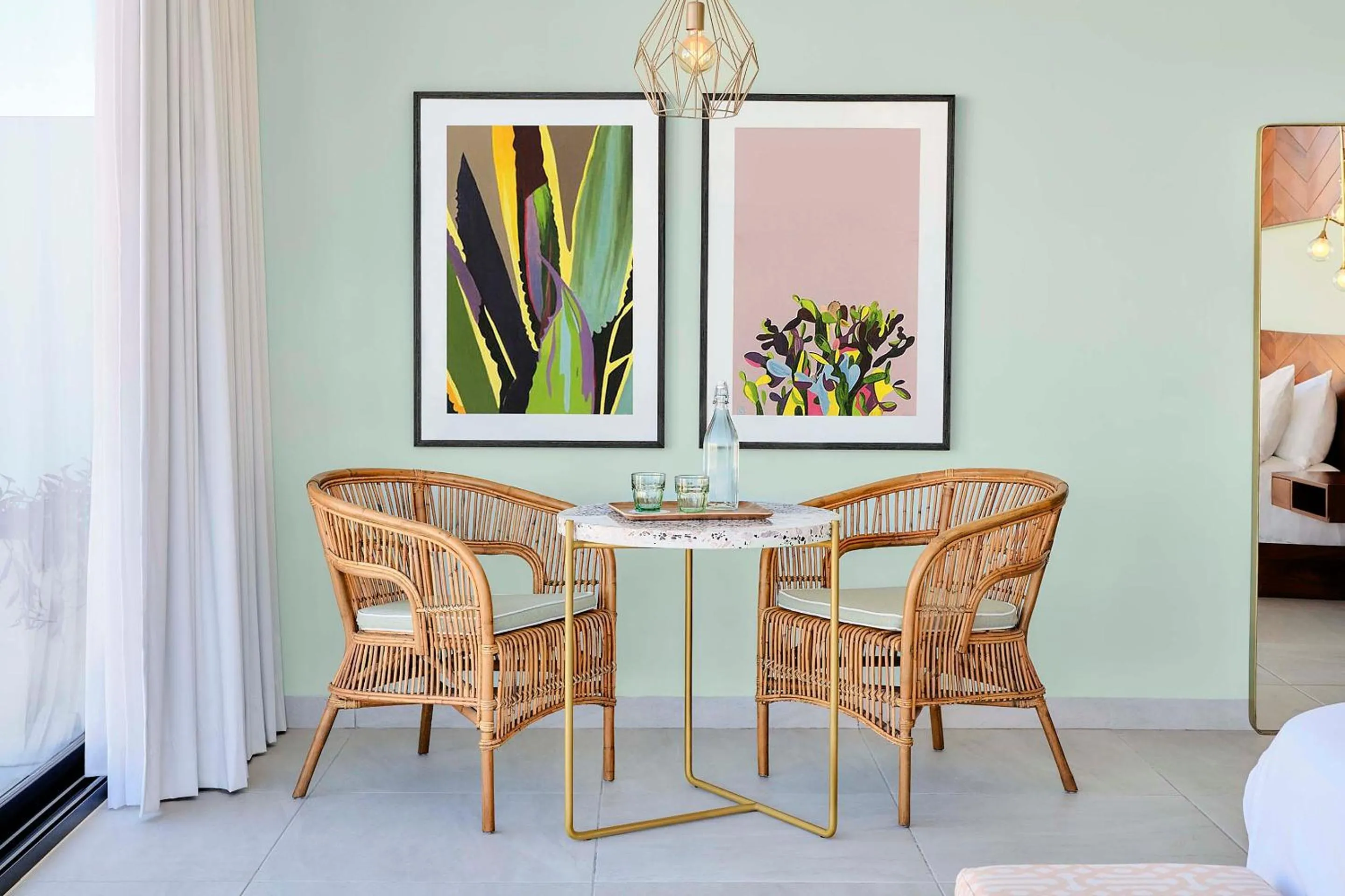 Seating area in CALIXTA Hotel