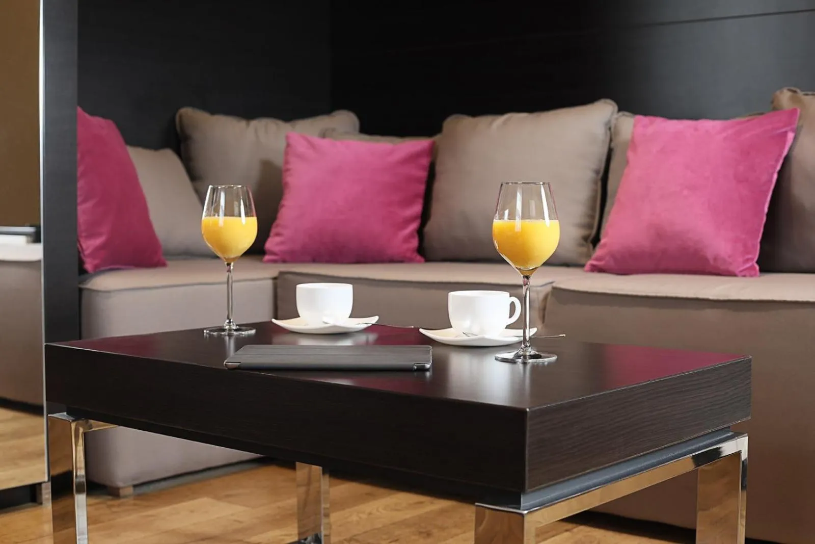 Living room in Maccani Black Luxury Suites