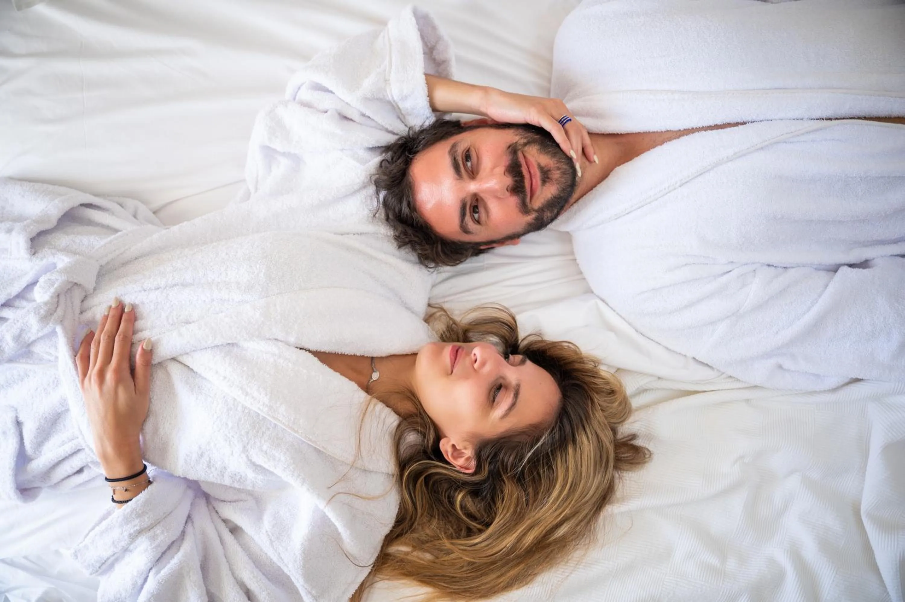 Bed in Kallichoron Art Boutique Hotel