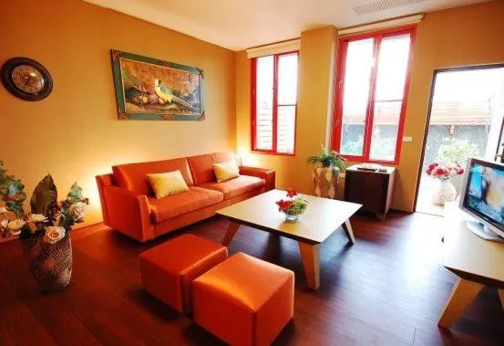 Living room in March 3 B&B Yilan