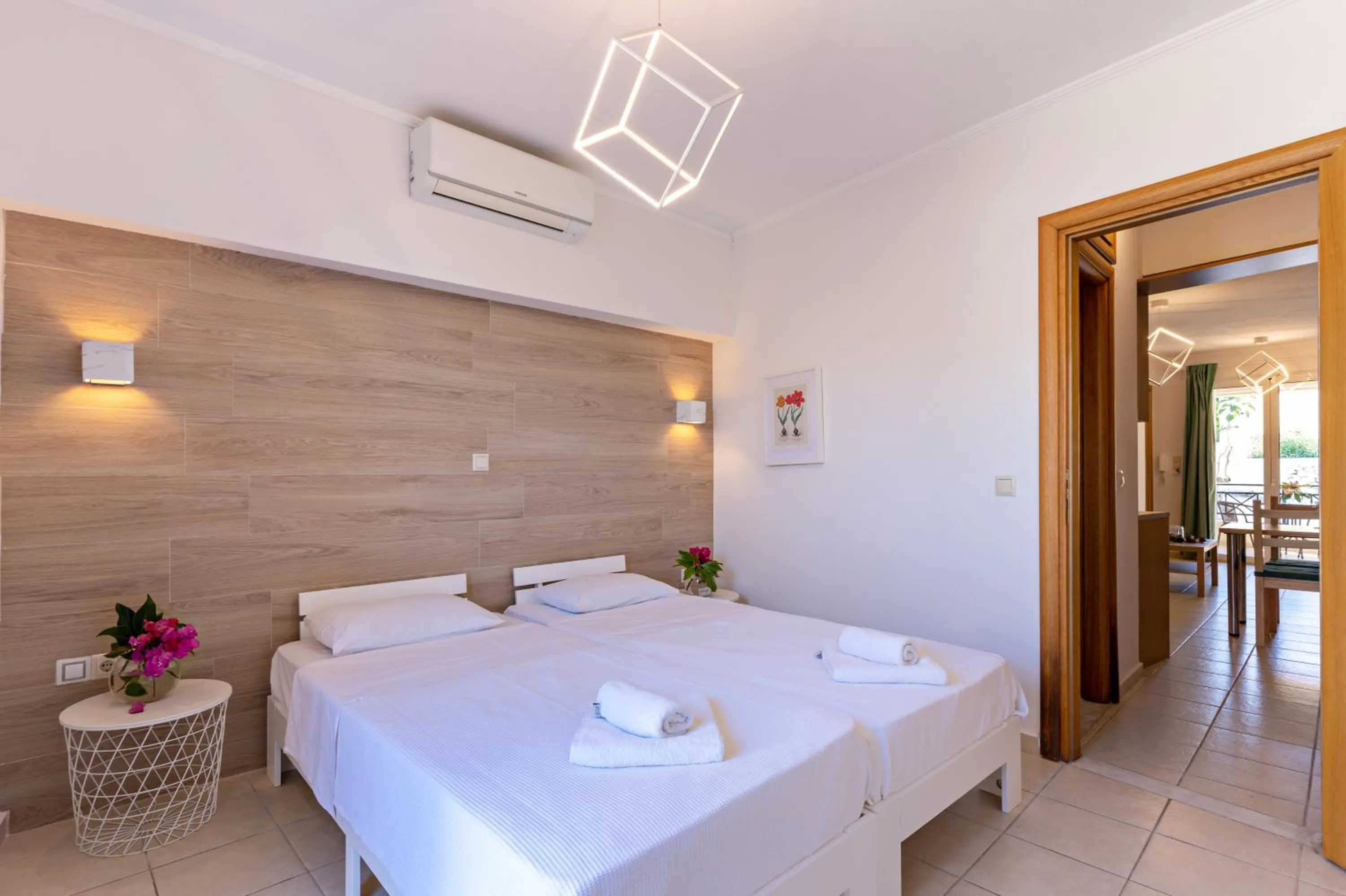 Balcony/Terrace, Bed in Castello Apartments